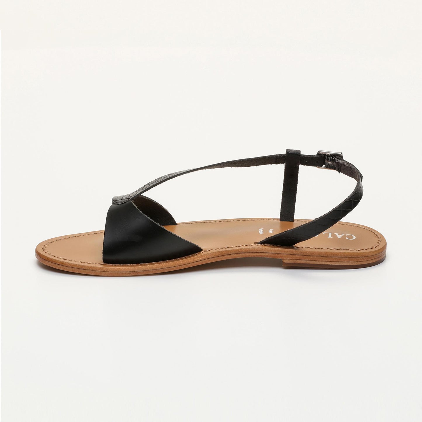FLO sandales en cuir black buff