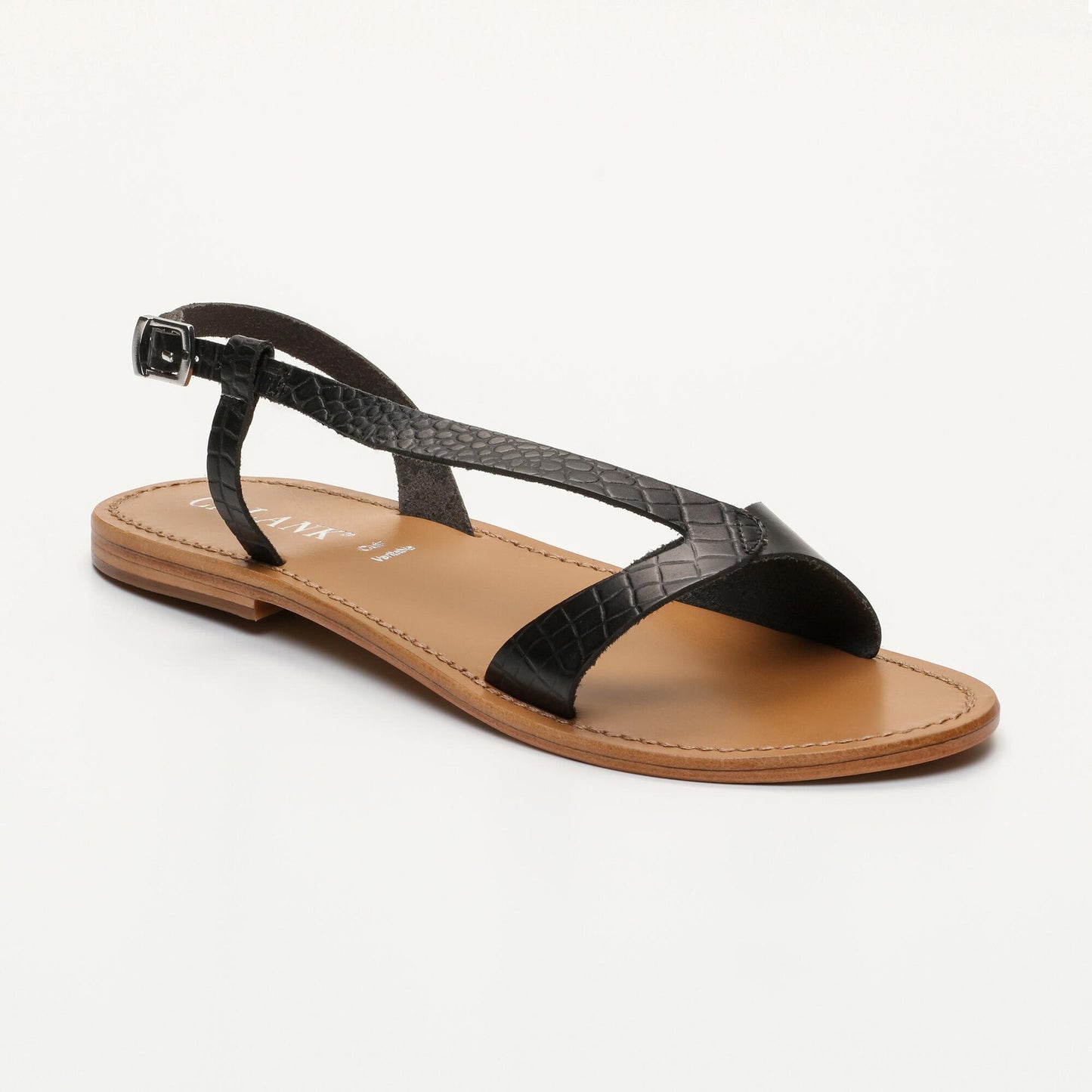 FLO sandales en cuir black buff