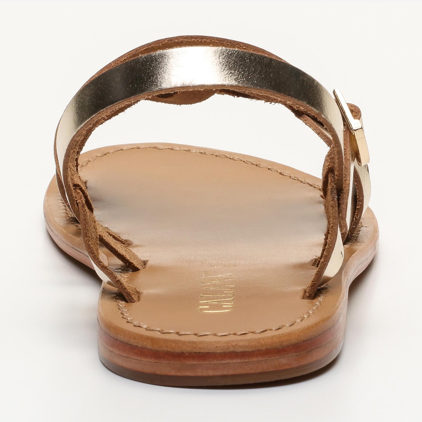 FRASERI sandales en cuir light gold