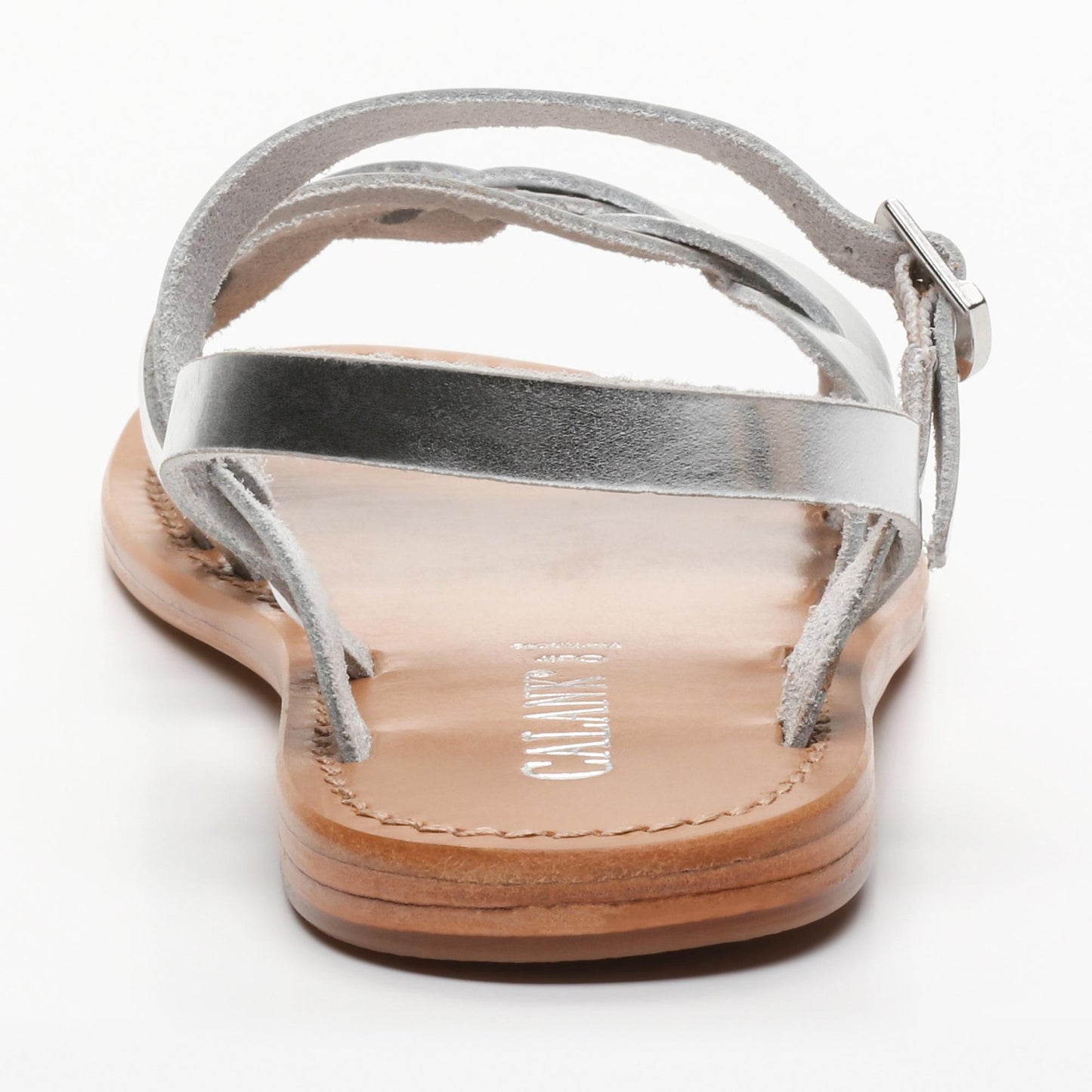 FRASERI sandales en cuir silver