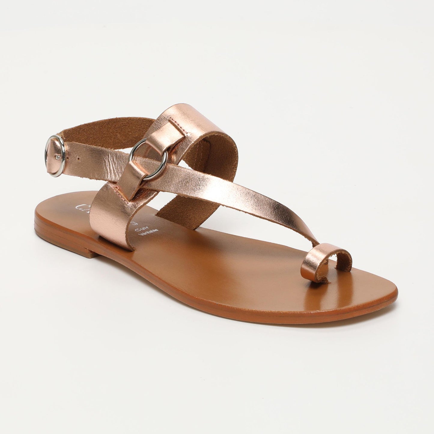 GABRIELLA sandales en cuir rosegold