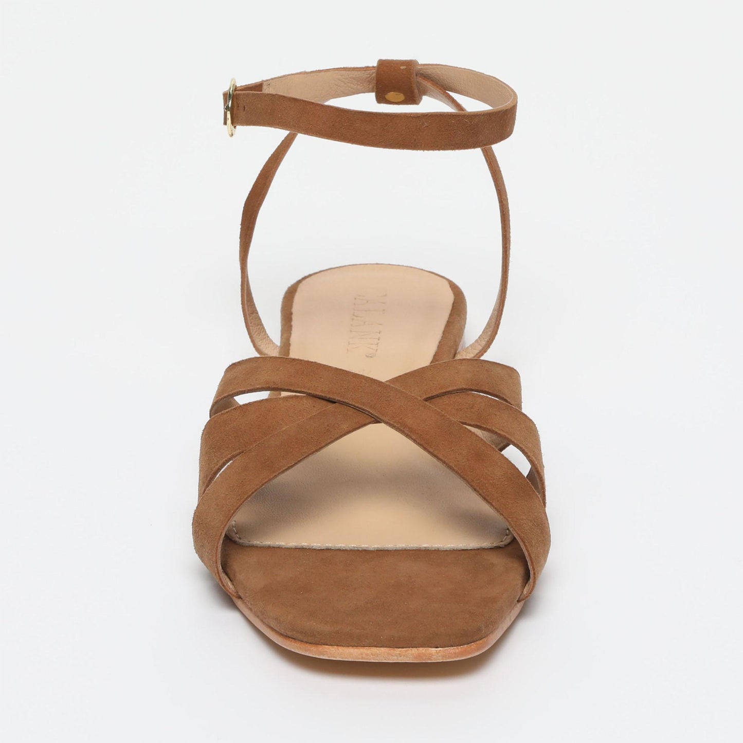 GELAREH sandales en cuir camel