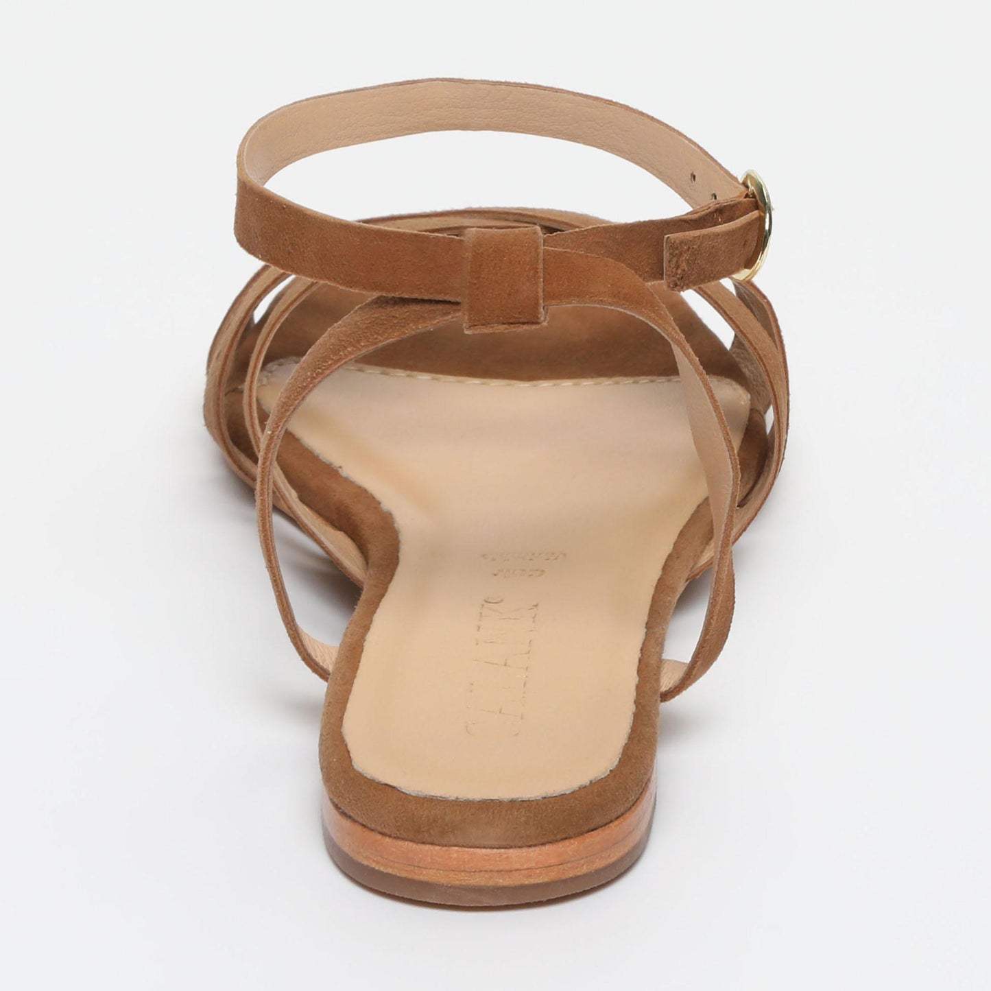 GELAREH sandales en cuir camel