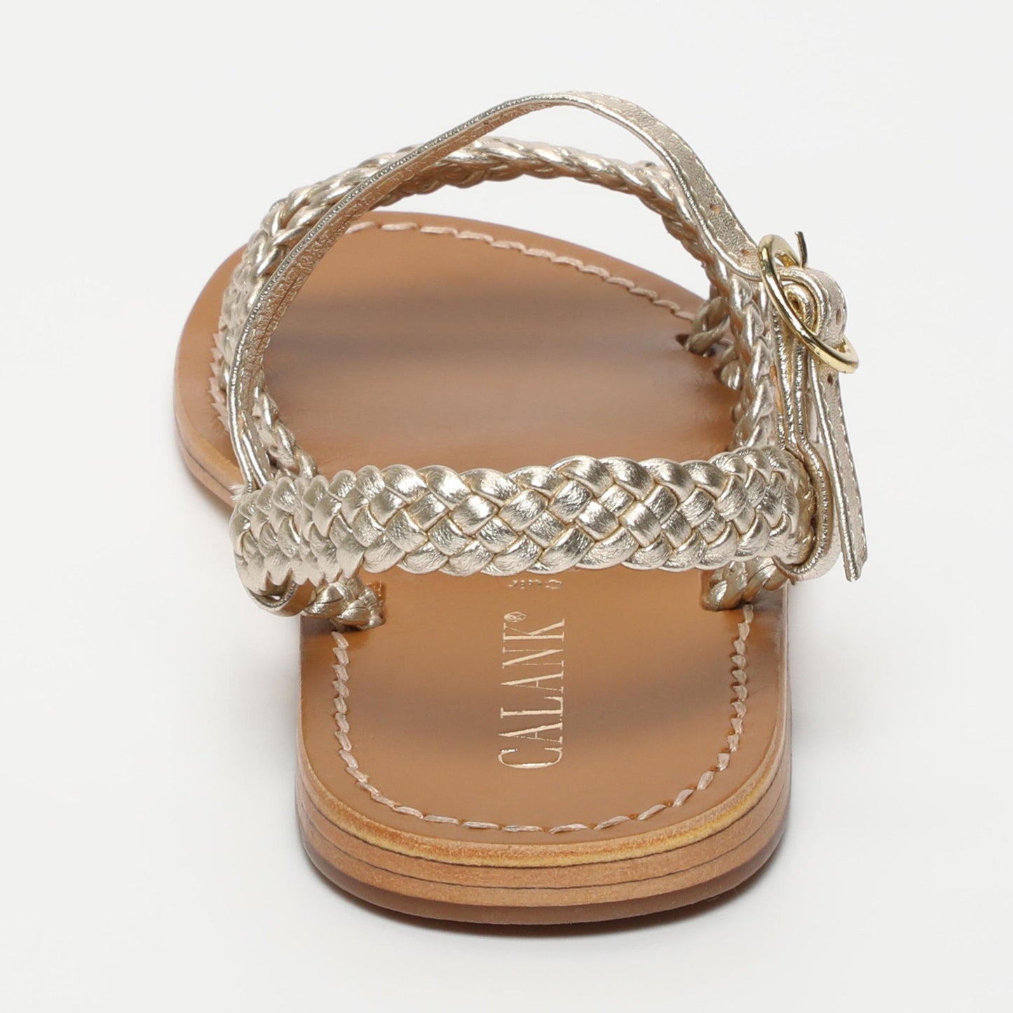 GORDAFAFARID sandales en cuir platinium