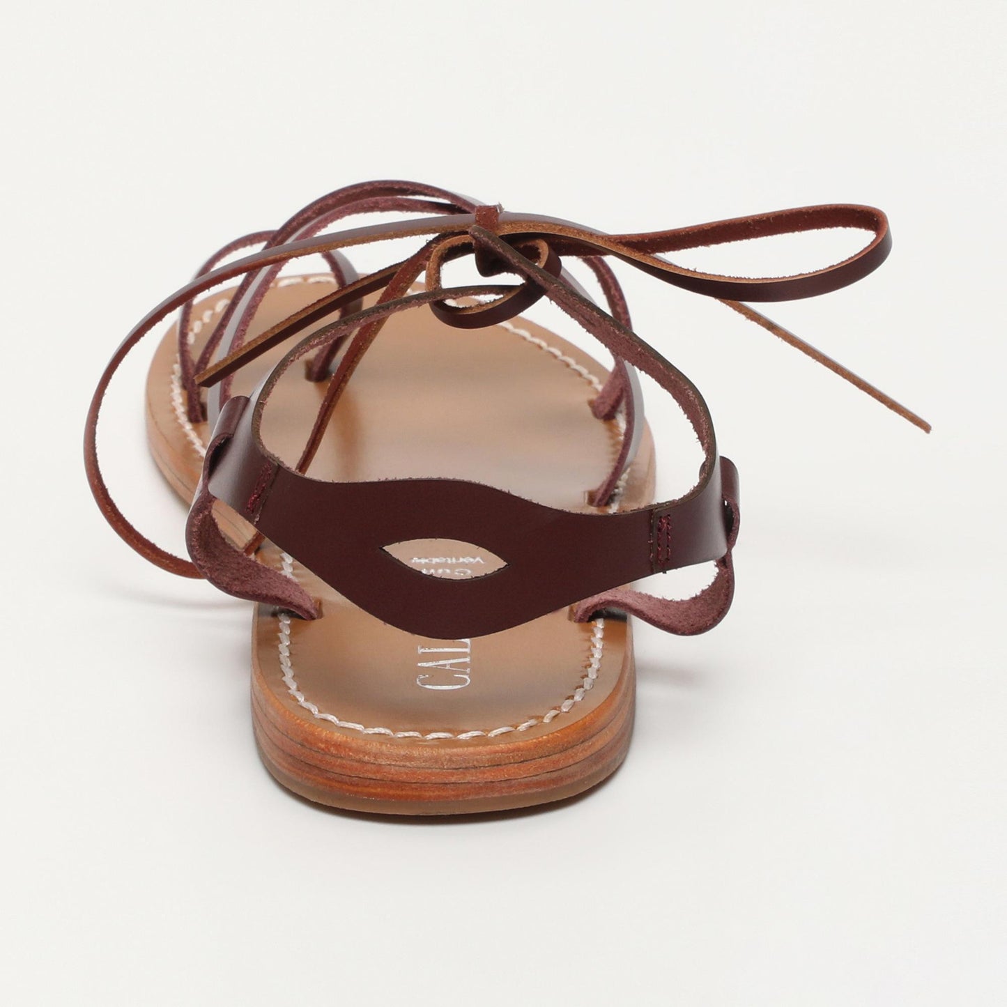 GOYENA sandales en cuir burgundy