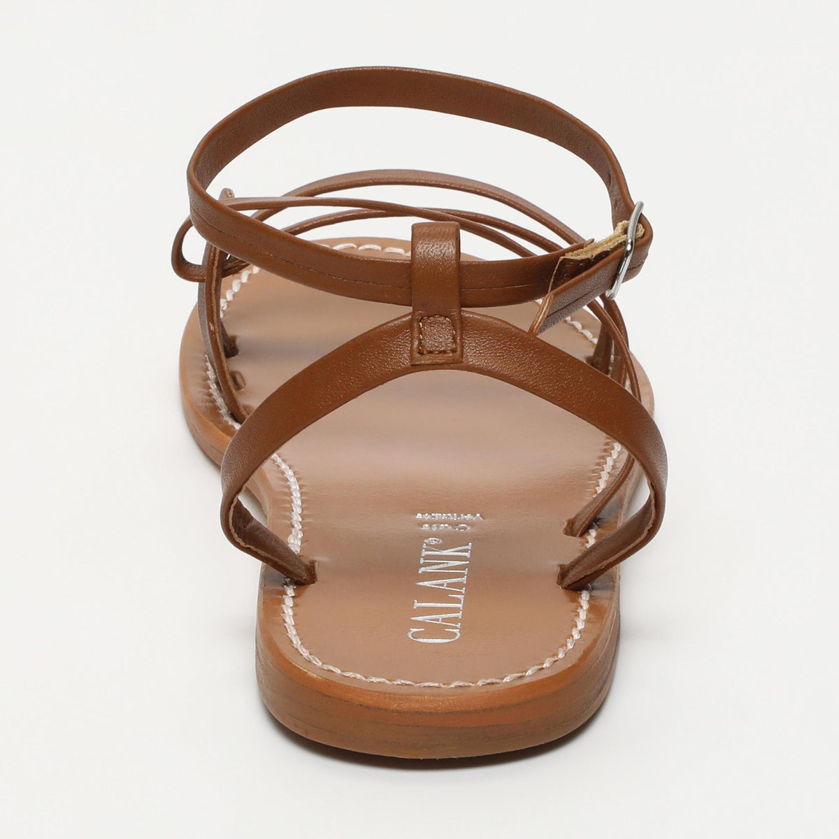 Hailey sandales en cuir camel
