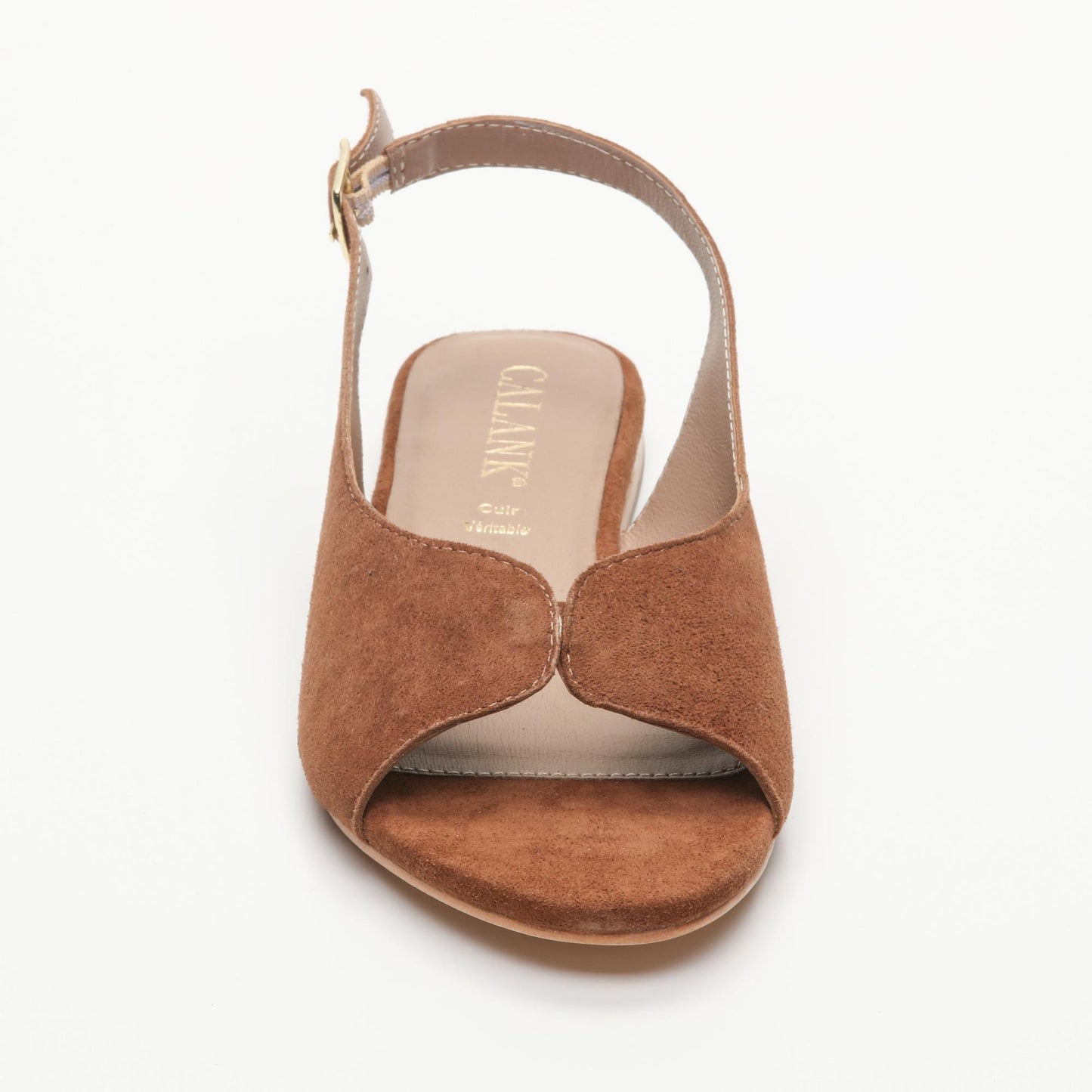 ICA sandales en cuir camel