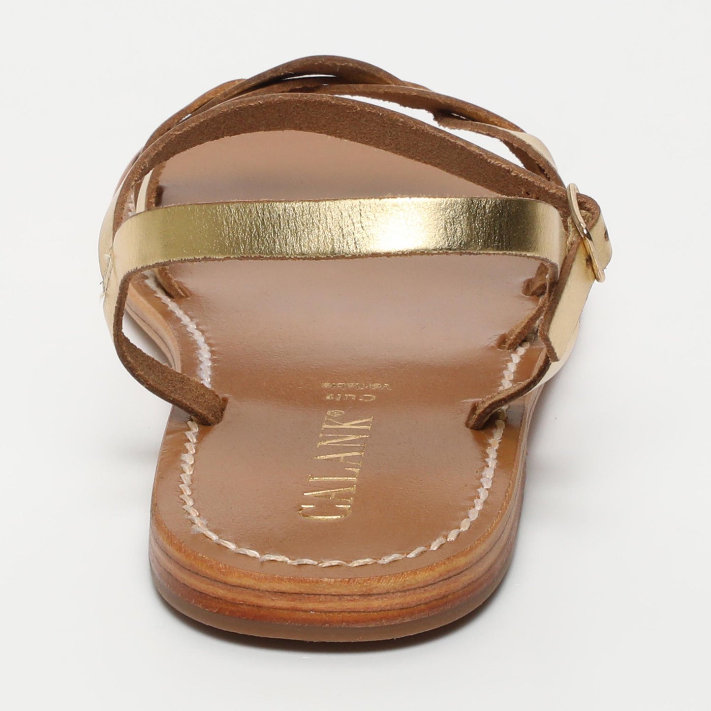 Josephine sandales en cuir dark gold