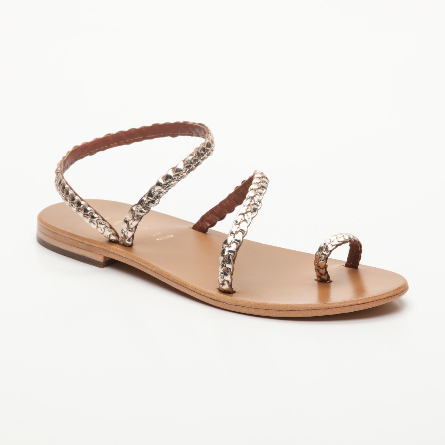 KRIS sandales en cuir gold