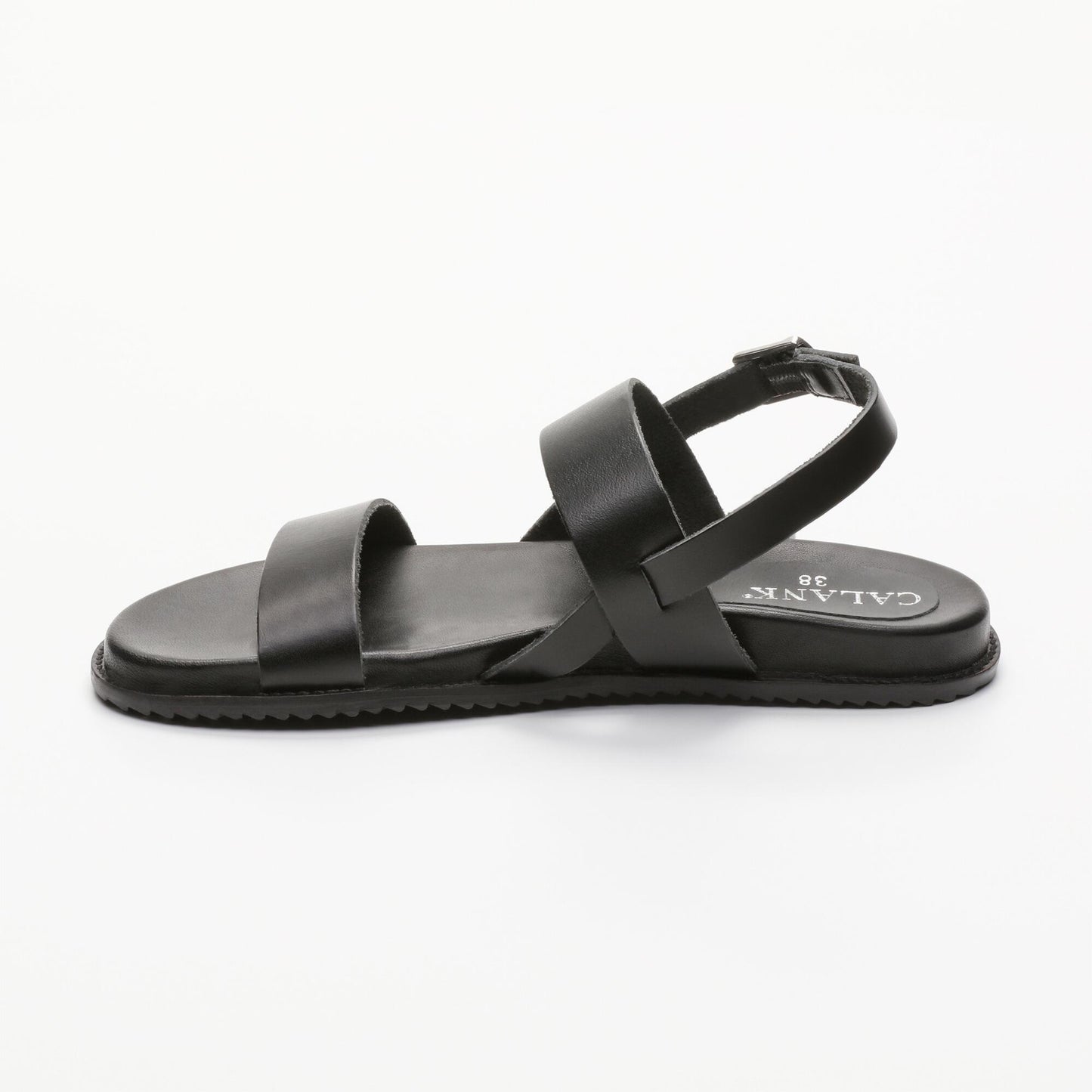 LACHE sandales en cuir black