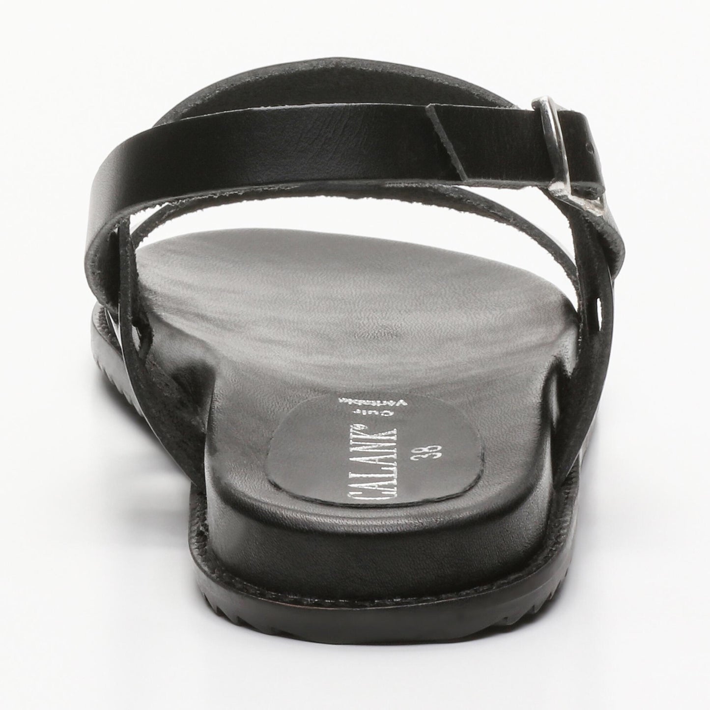 LACHE sandales en cuir black