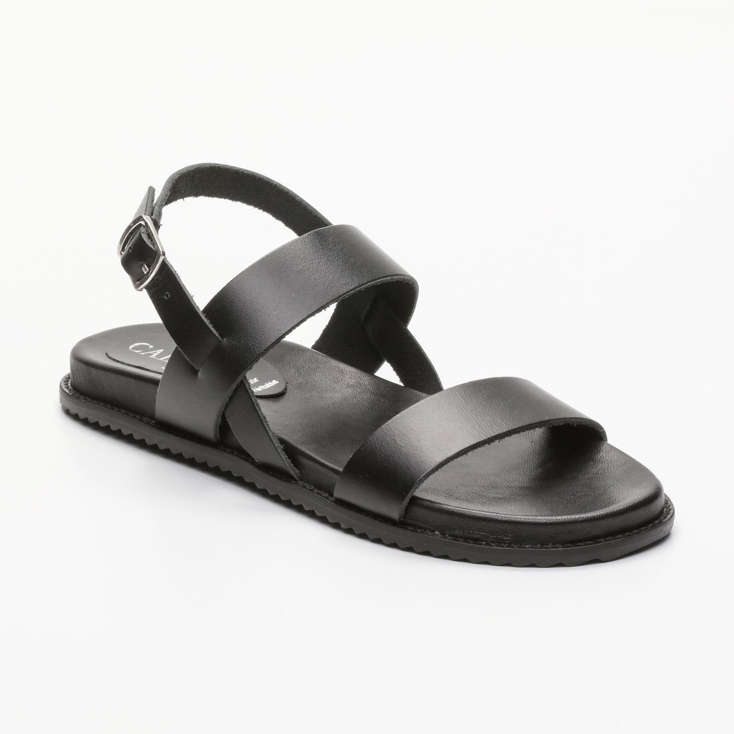 LACHE sandales en cuir black