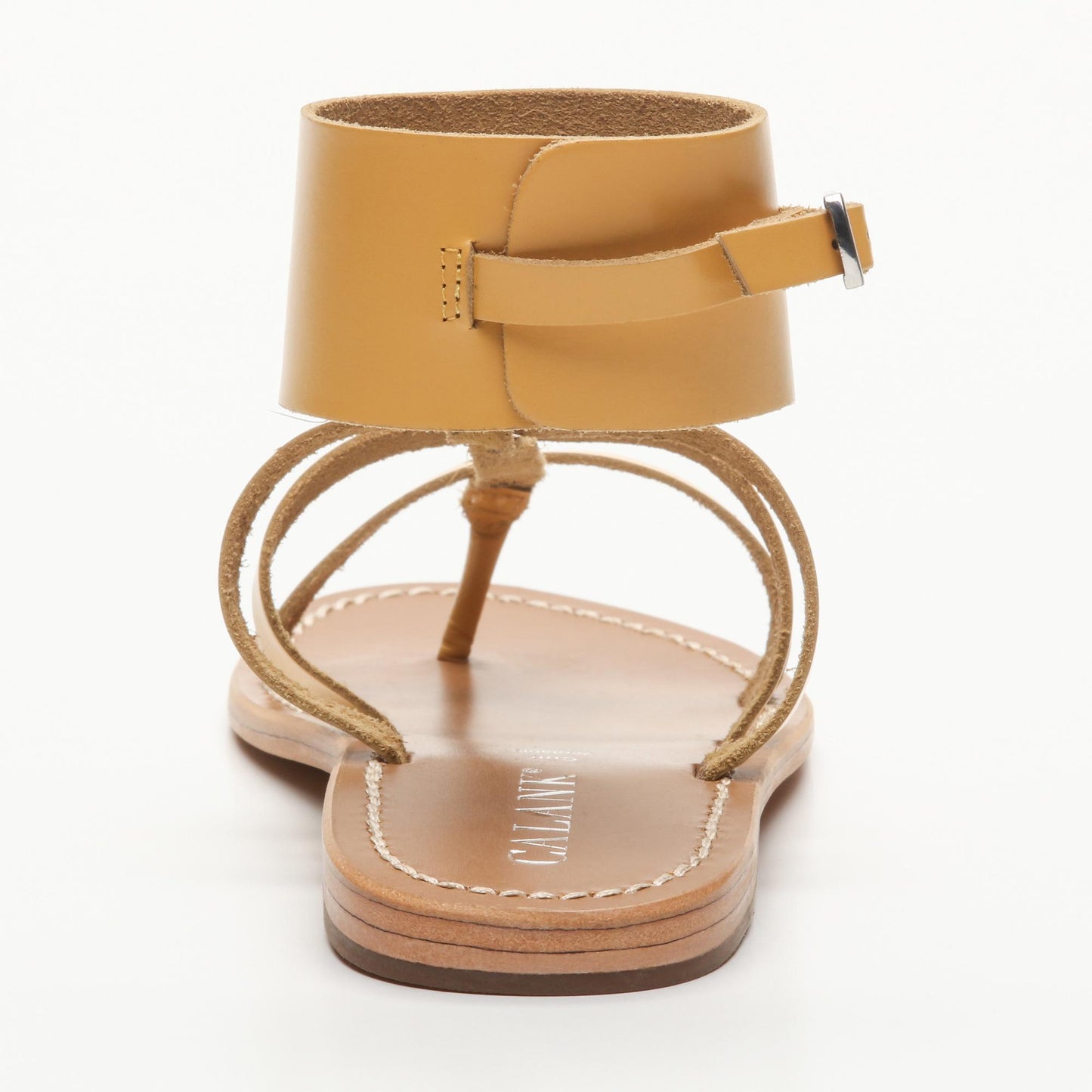 LAMON sandales en cuir yellow