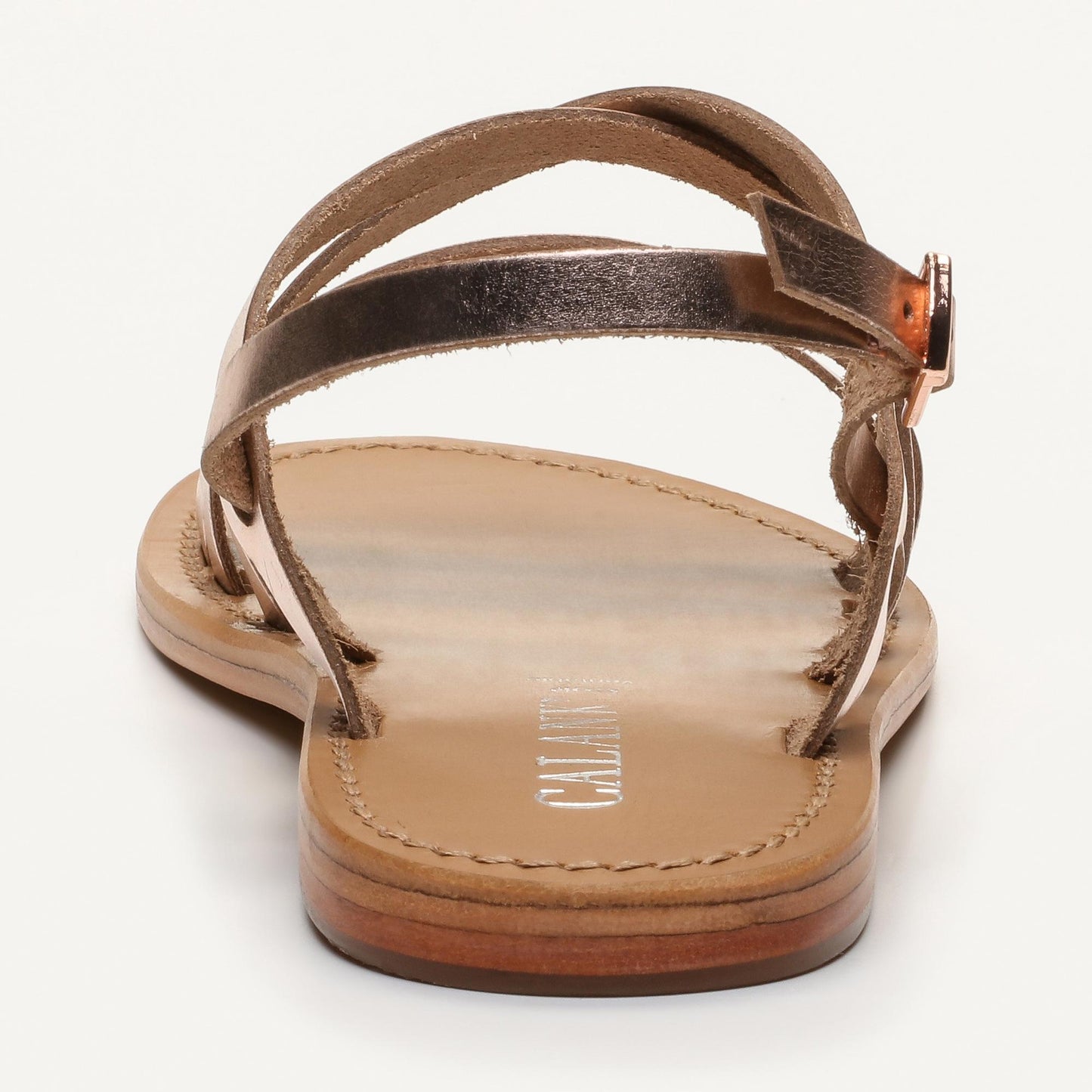 LEBLON sandales en cuir pink gold