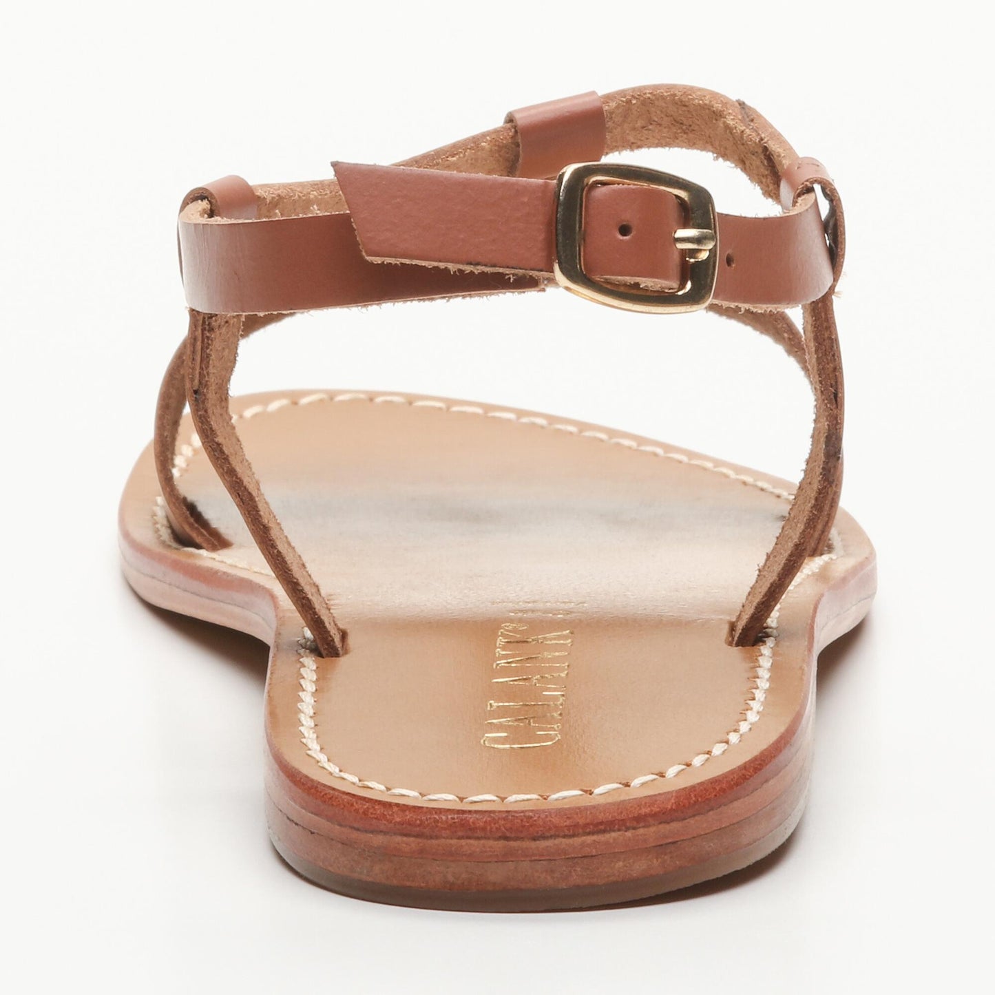 LEOTIE sandales en cuir camel