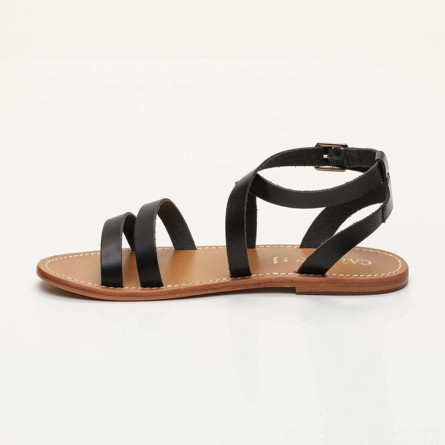 LIEN sandales en cuir black