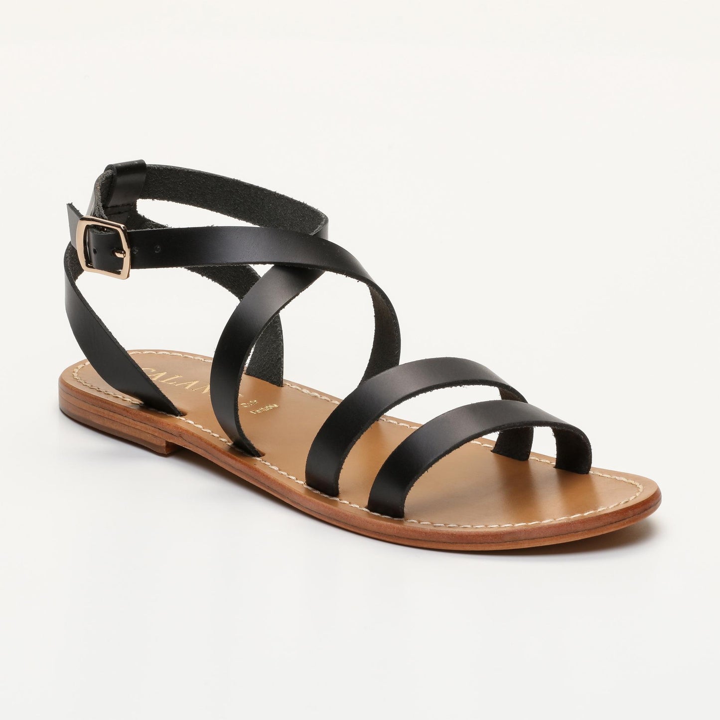 LIEN sandales en cuir black