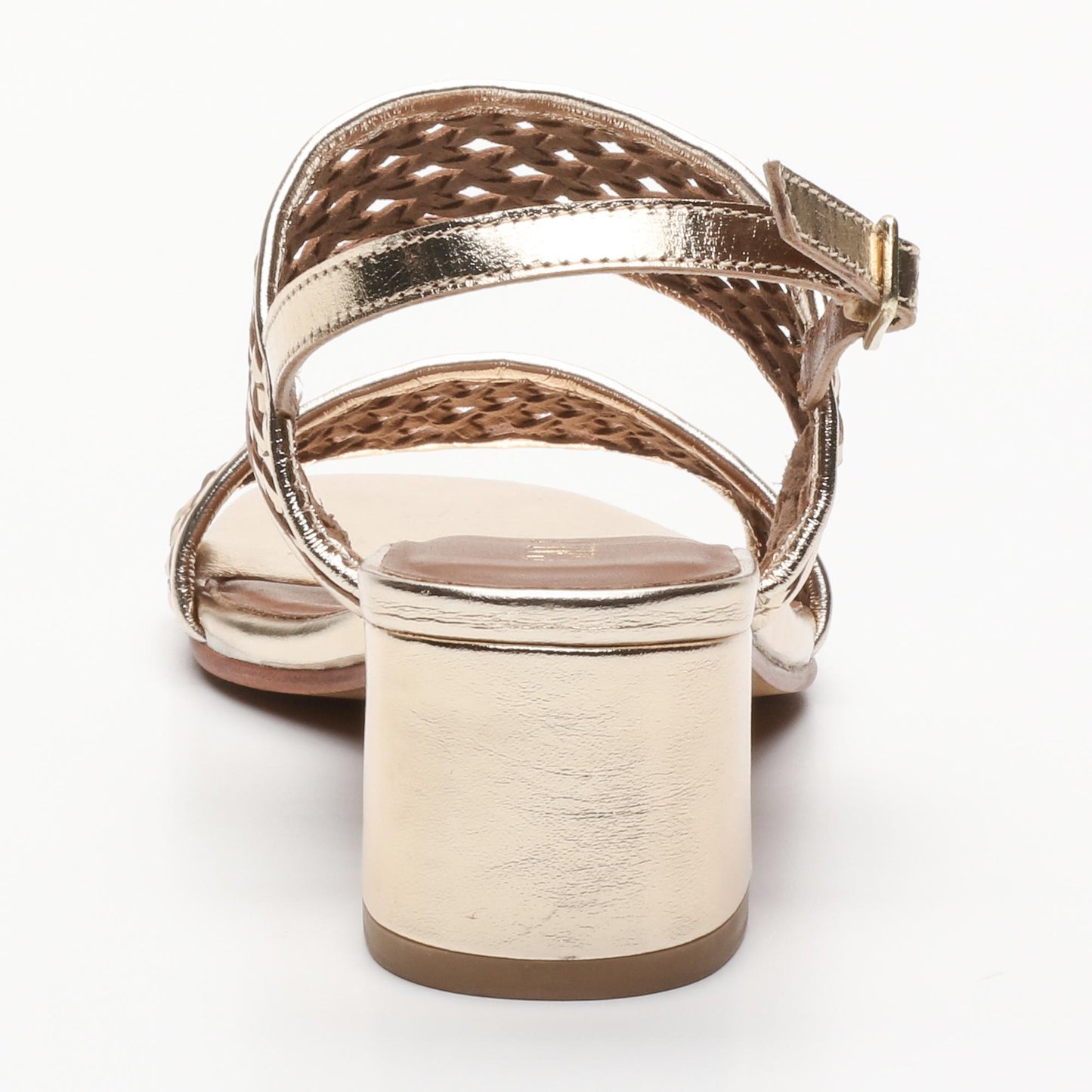 LOREA sandales en cuir gold