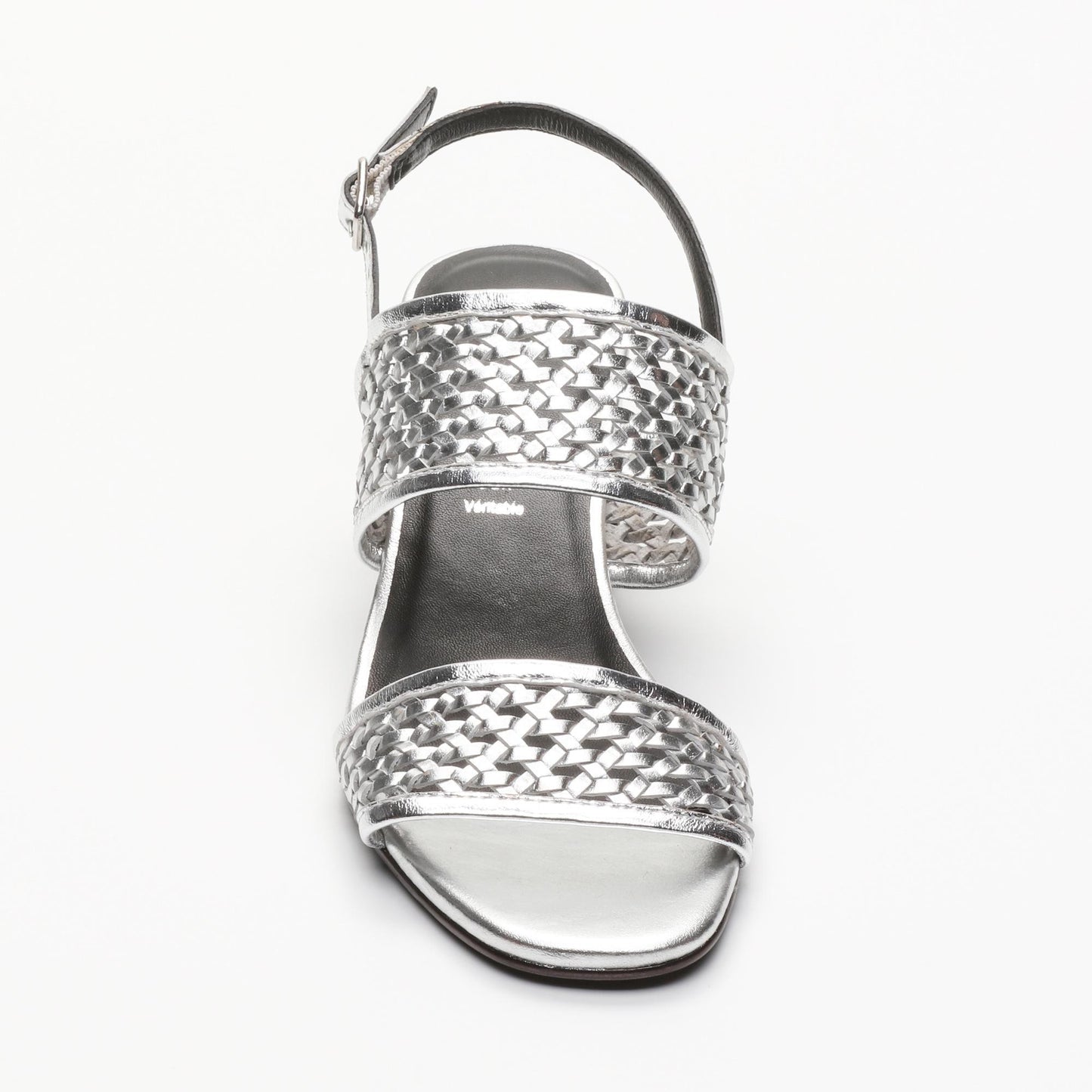 LOREA sandales en cuir silver