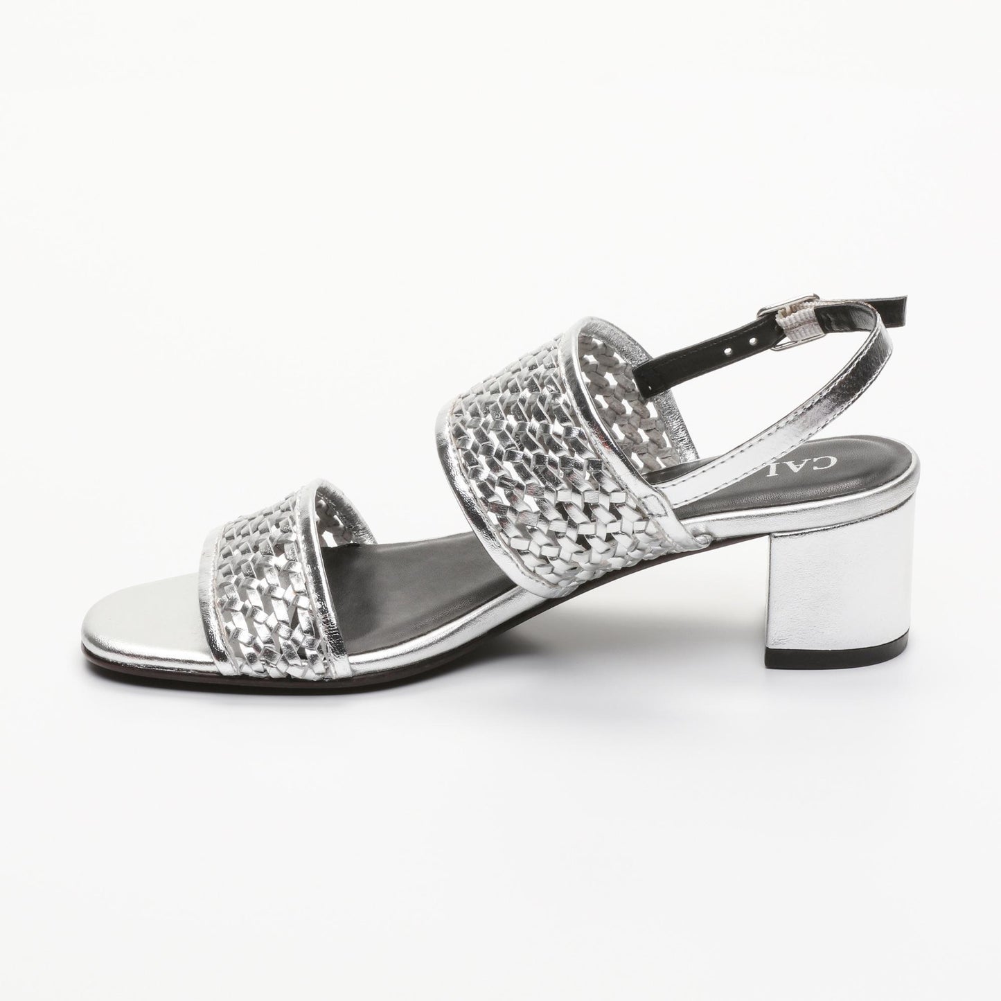 LOREA sandales en cuir silver