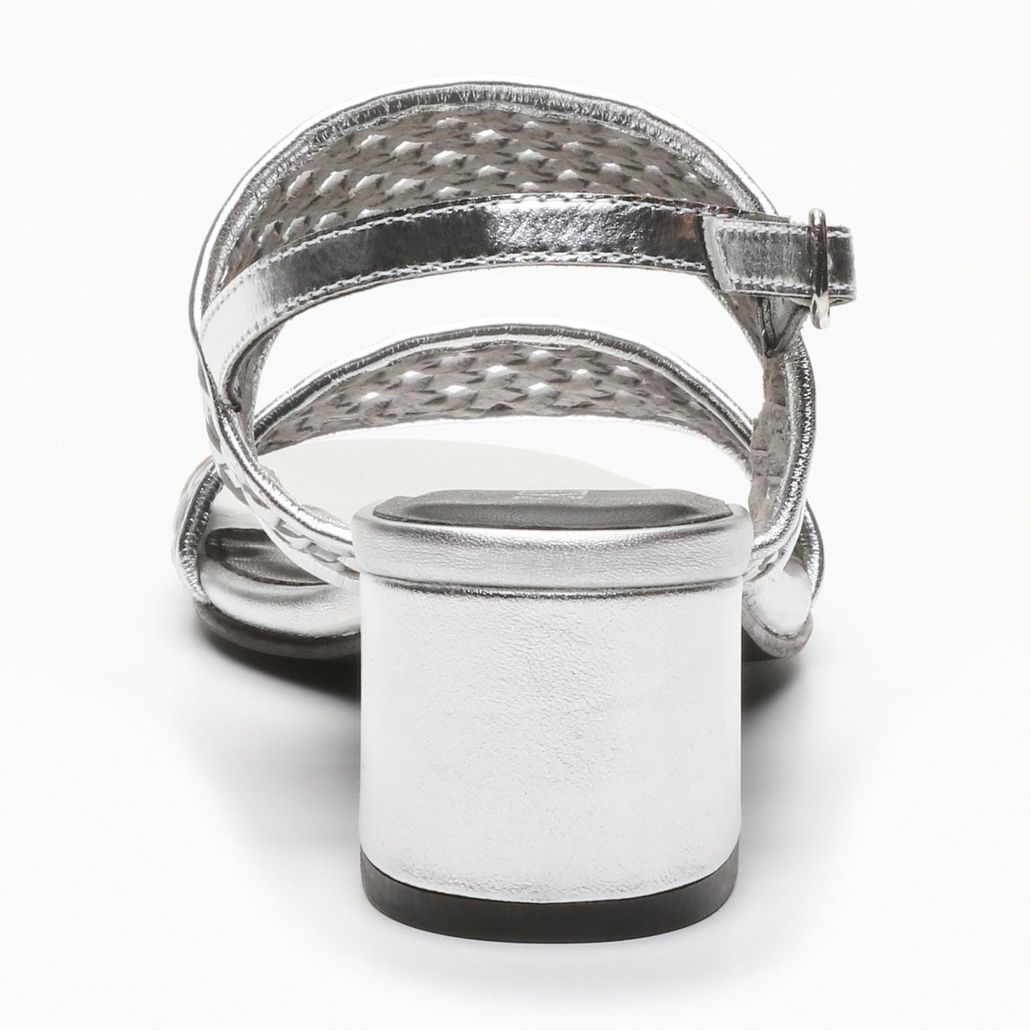 LOREA sandales en cuir silver