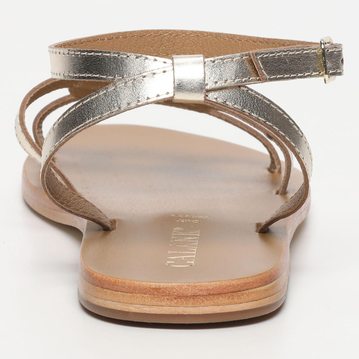 LUCERA sandales en cuir gold