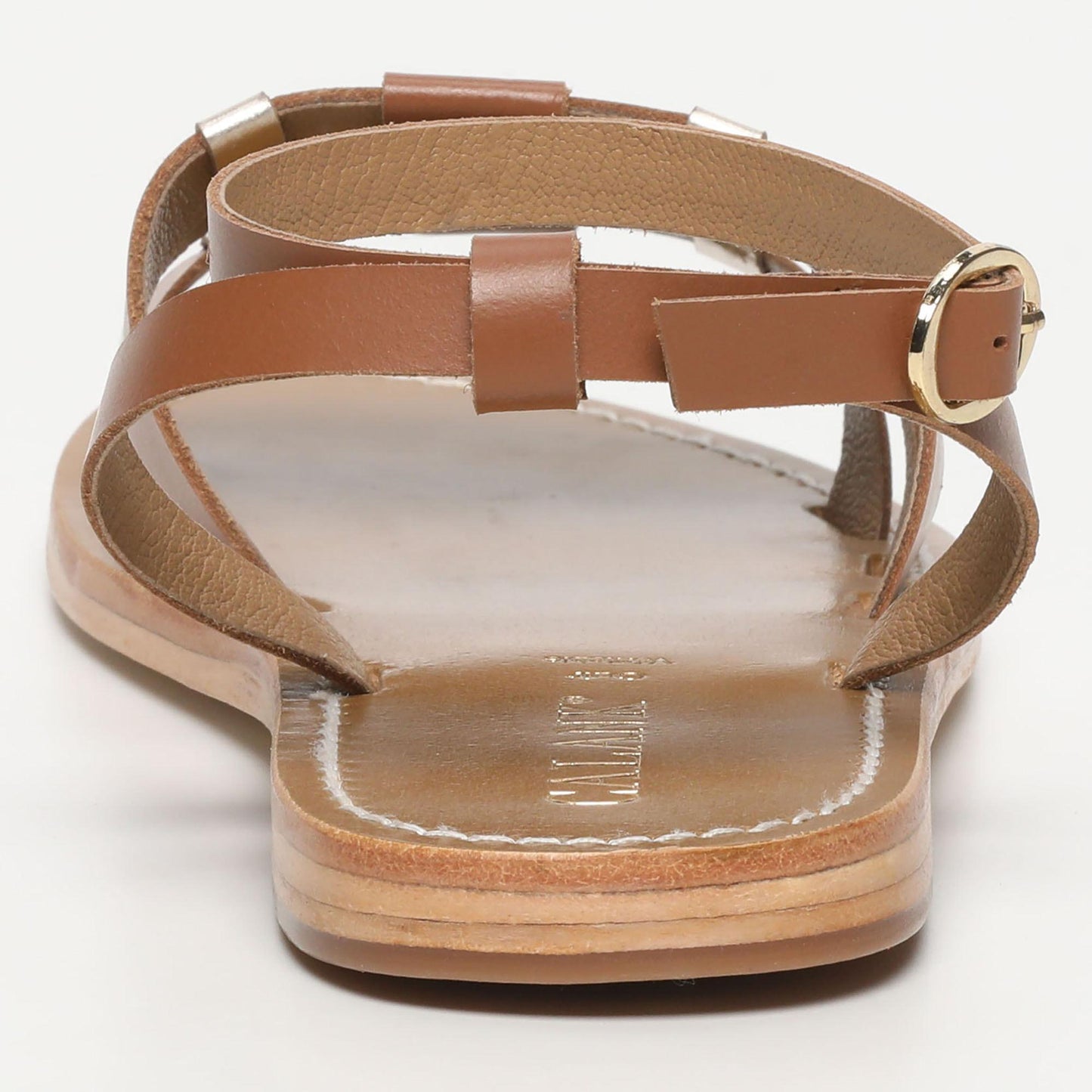 LUGO sandales en cuir camel gold
