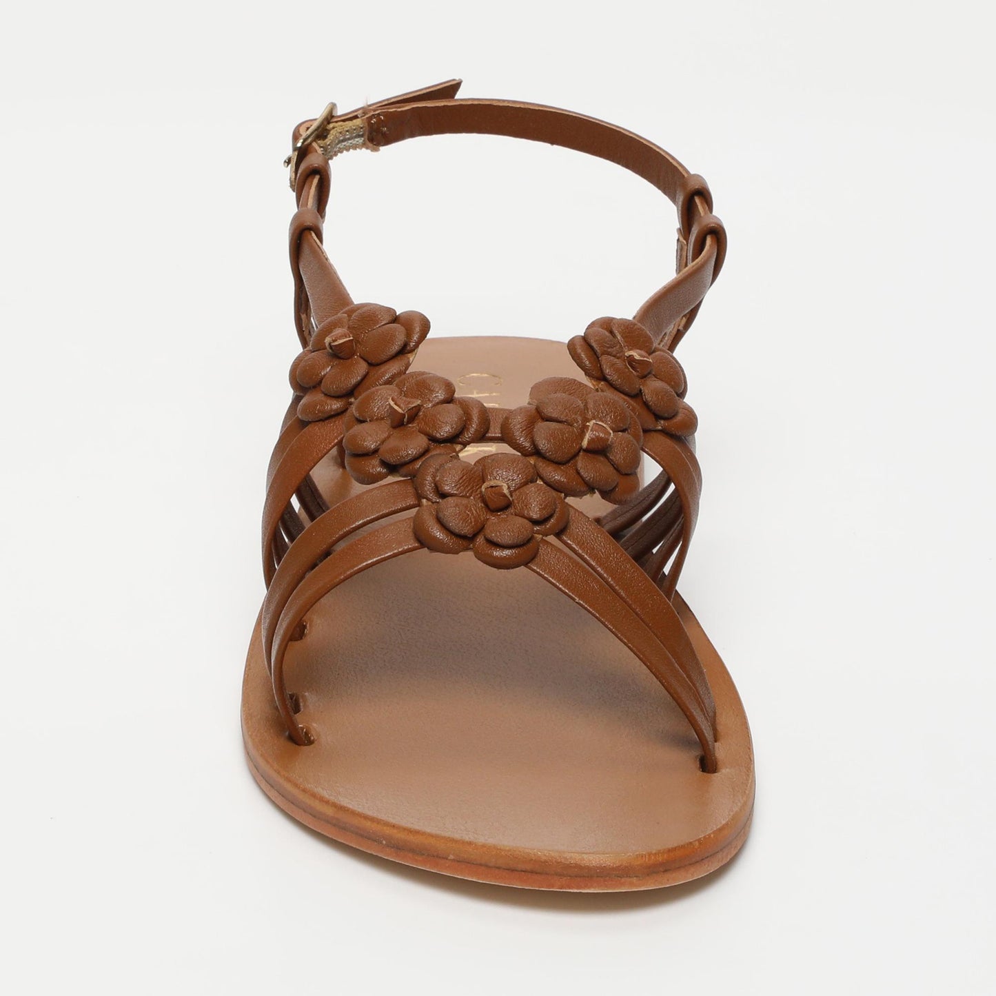 Leilani sandales en cuir camel
