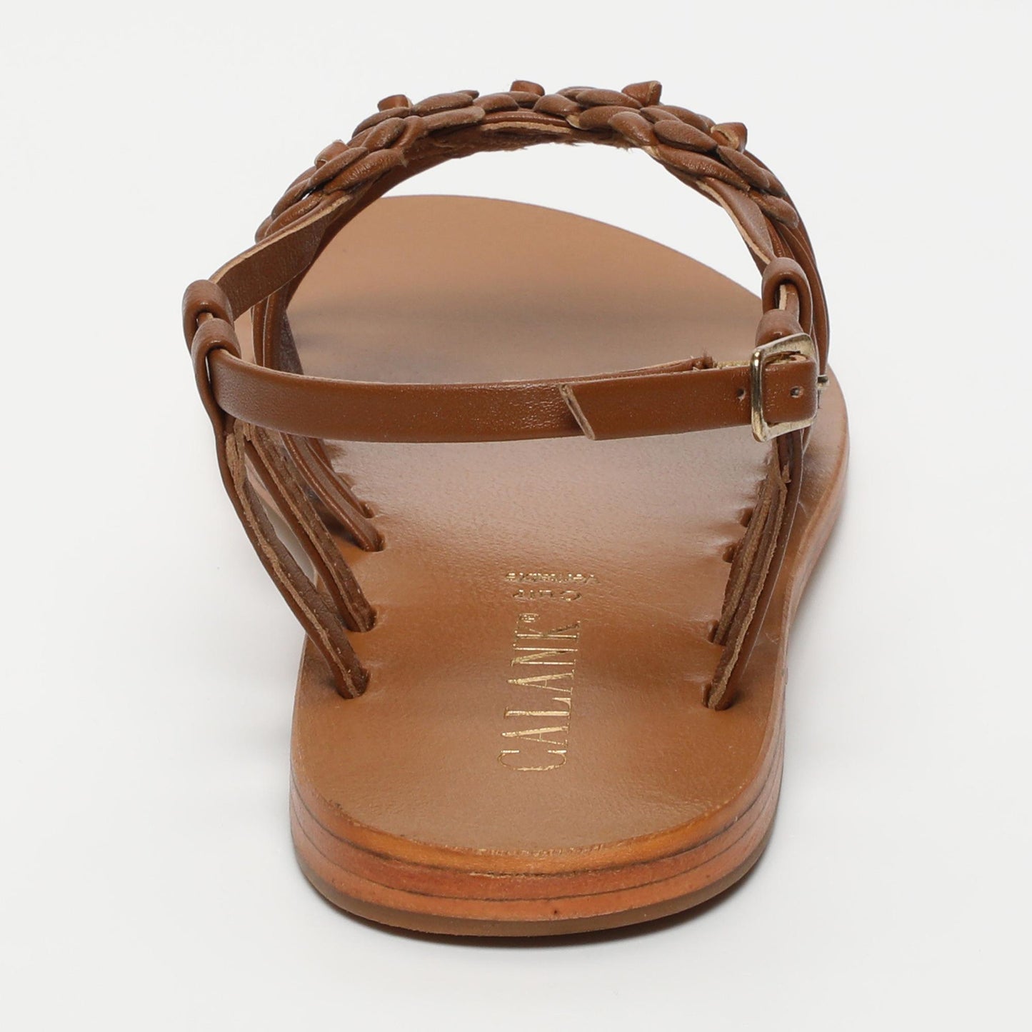 Leilani sandales en cuir camel