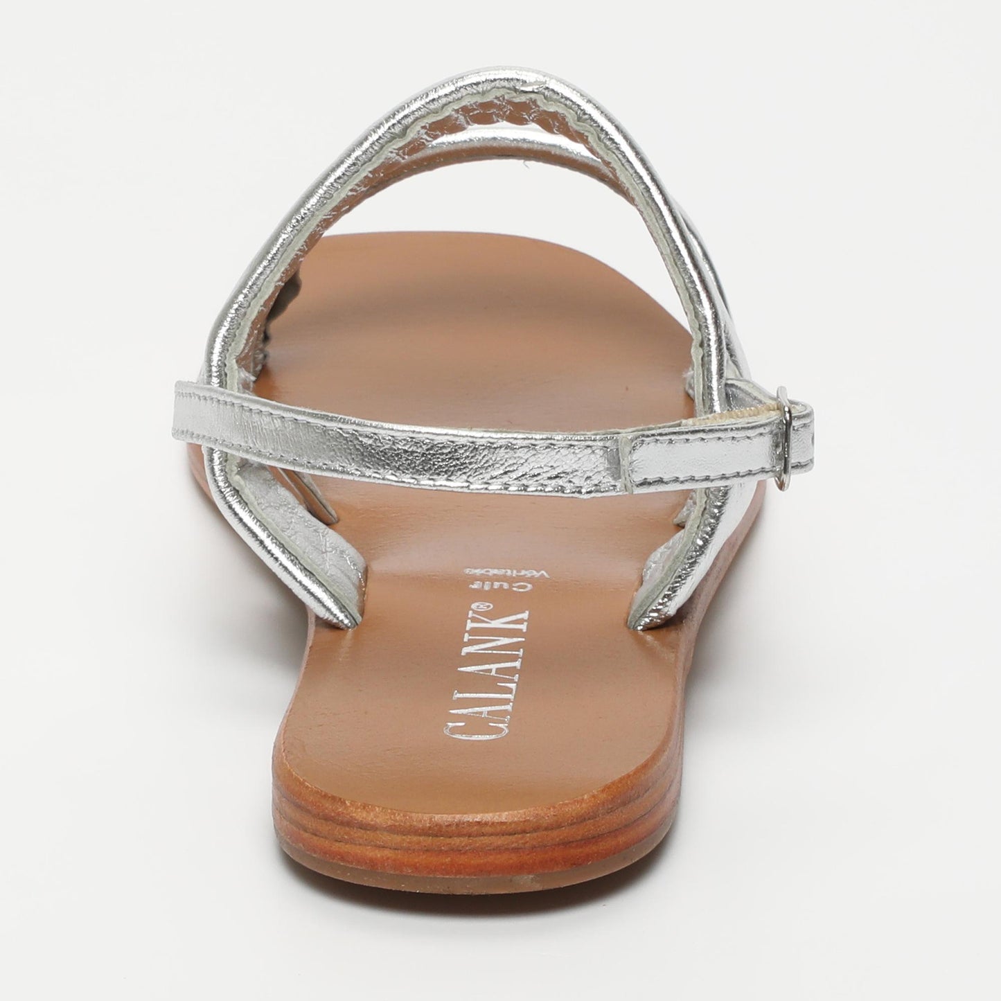 MADE sandales en cuir silver