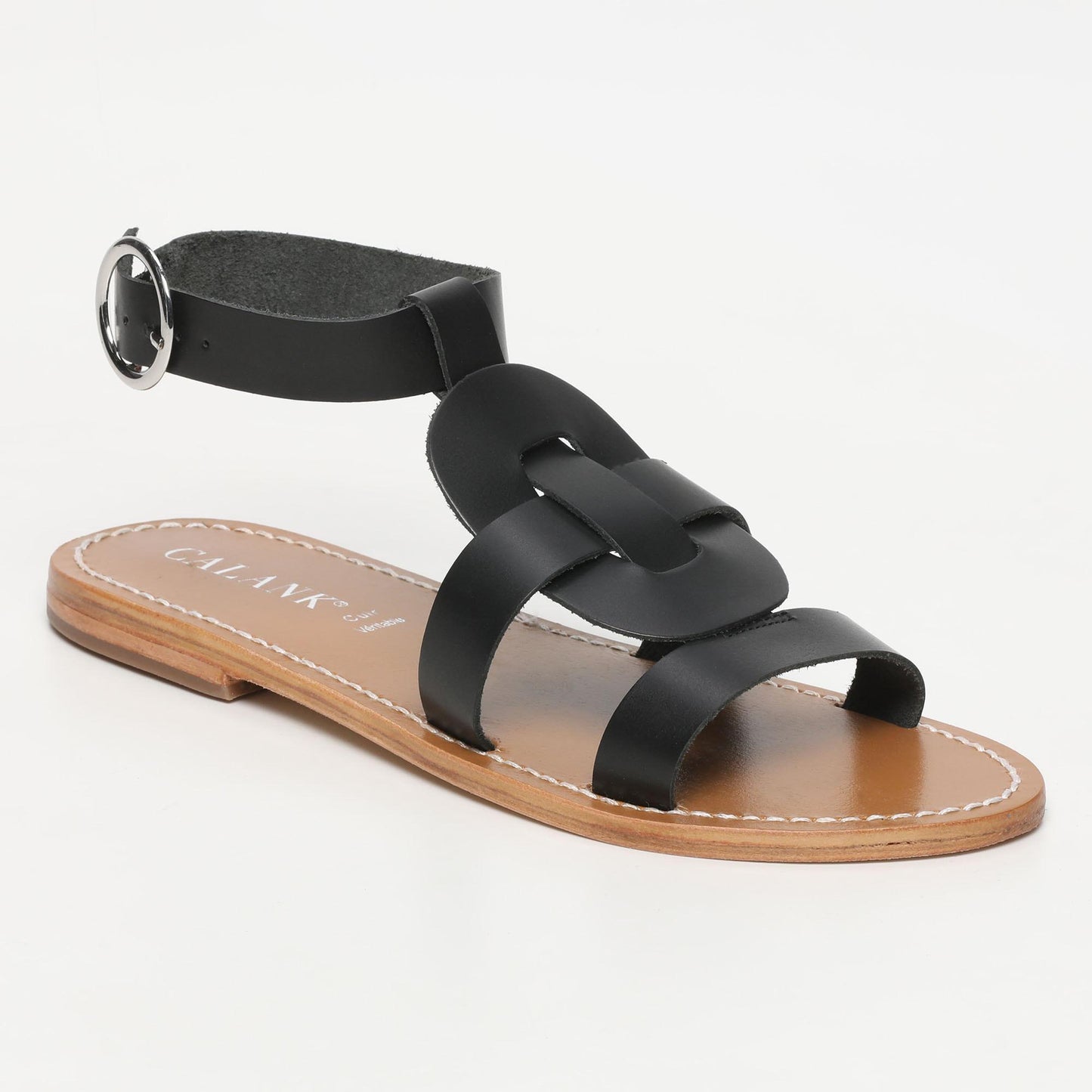 MAIPU sandales en cuir black