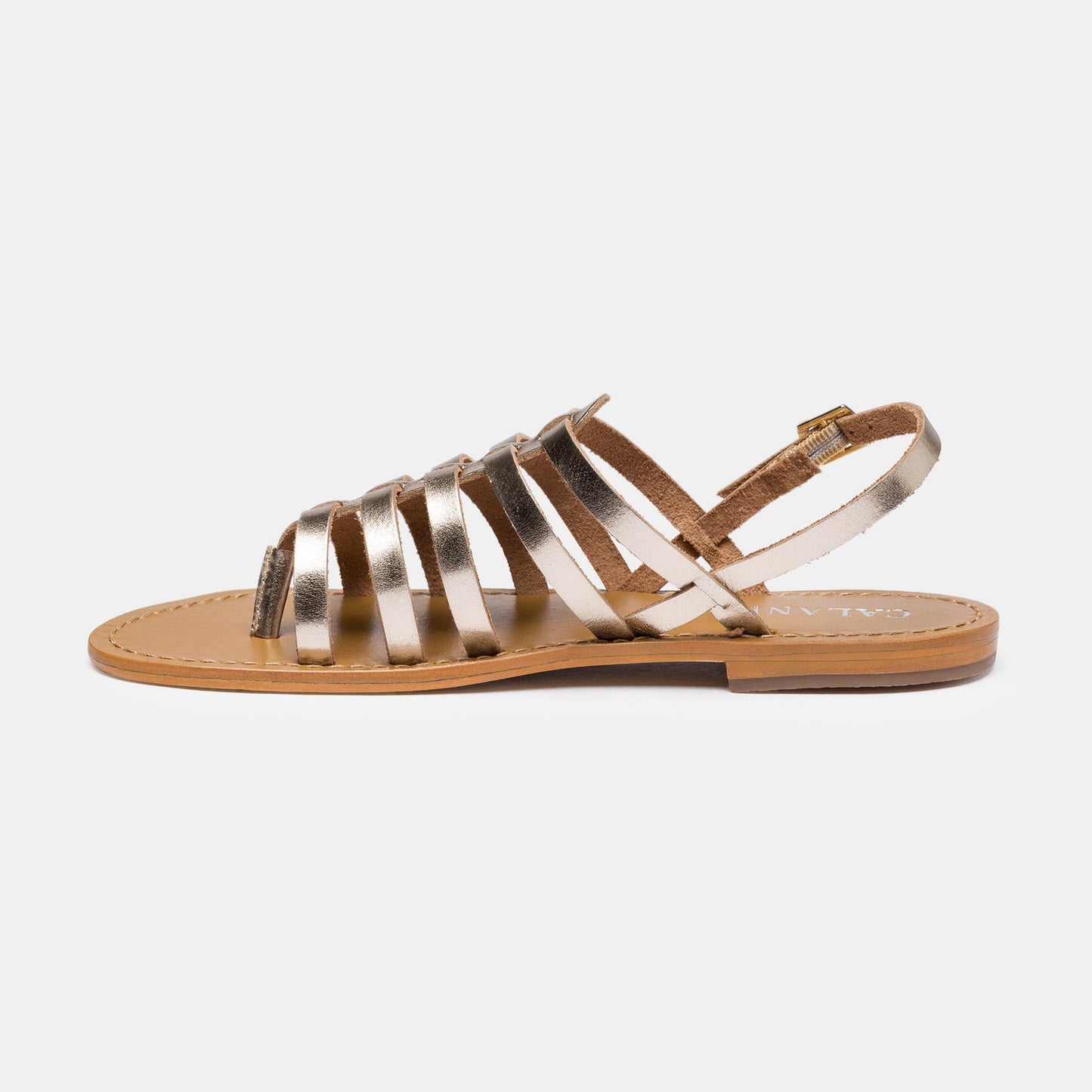 MAITEN sandales en cuir gold