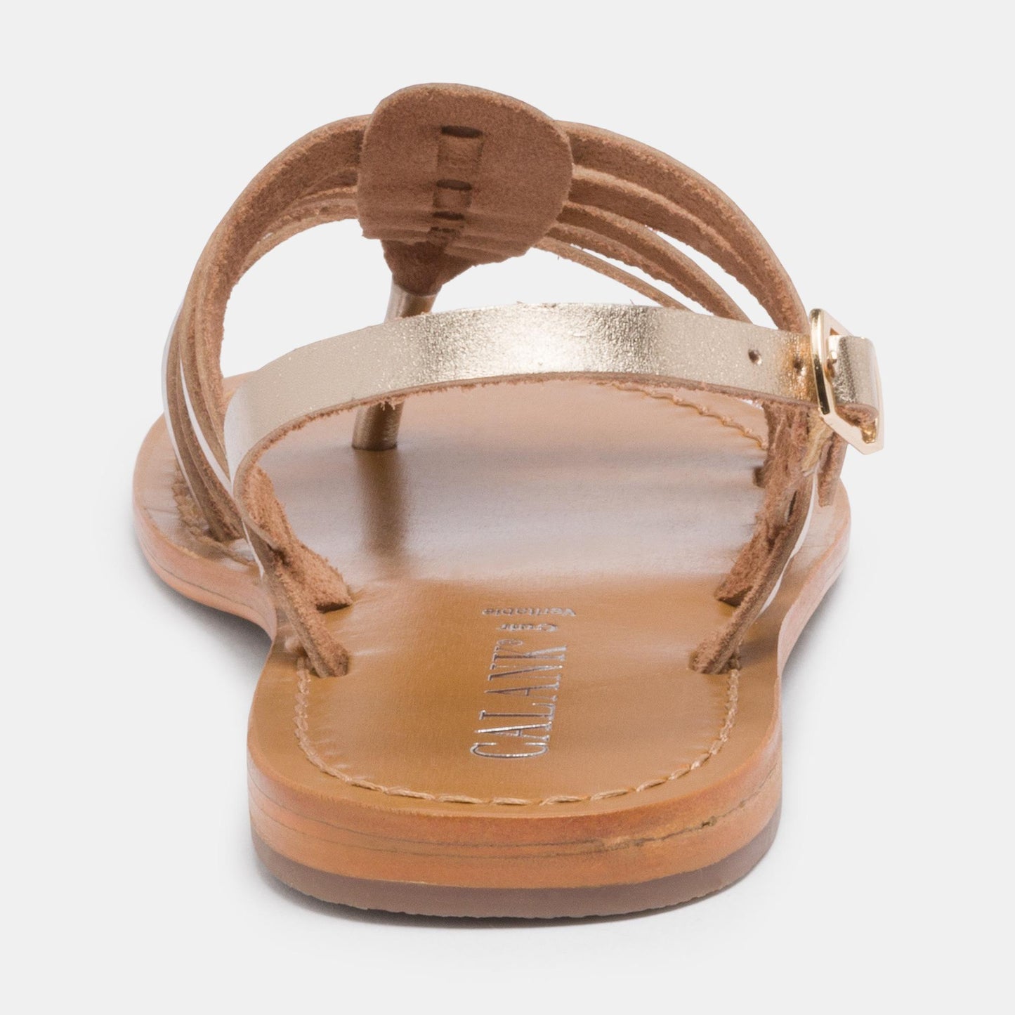 MAITEN sandales en cuir gold