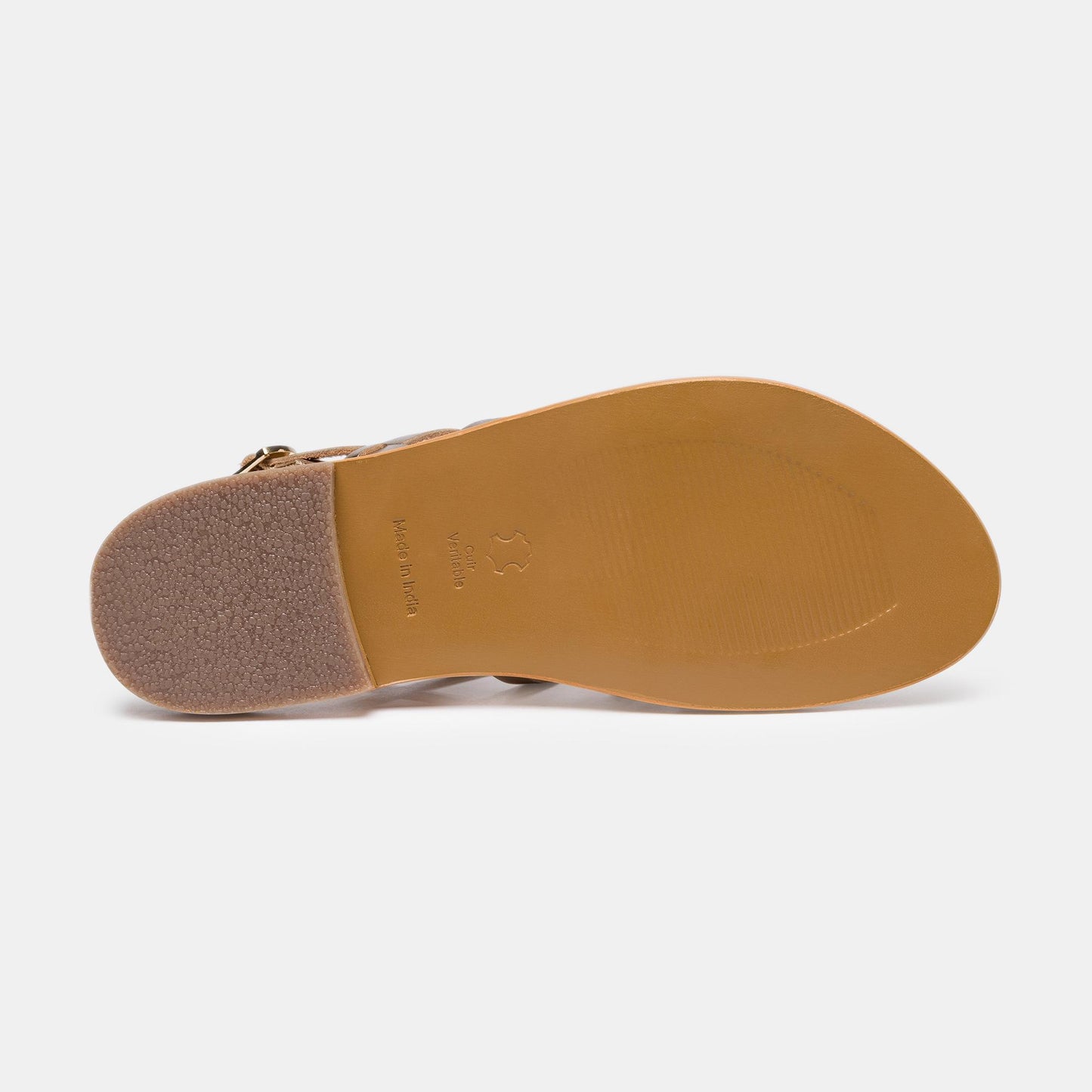 MAITEN sandales en cuir gold