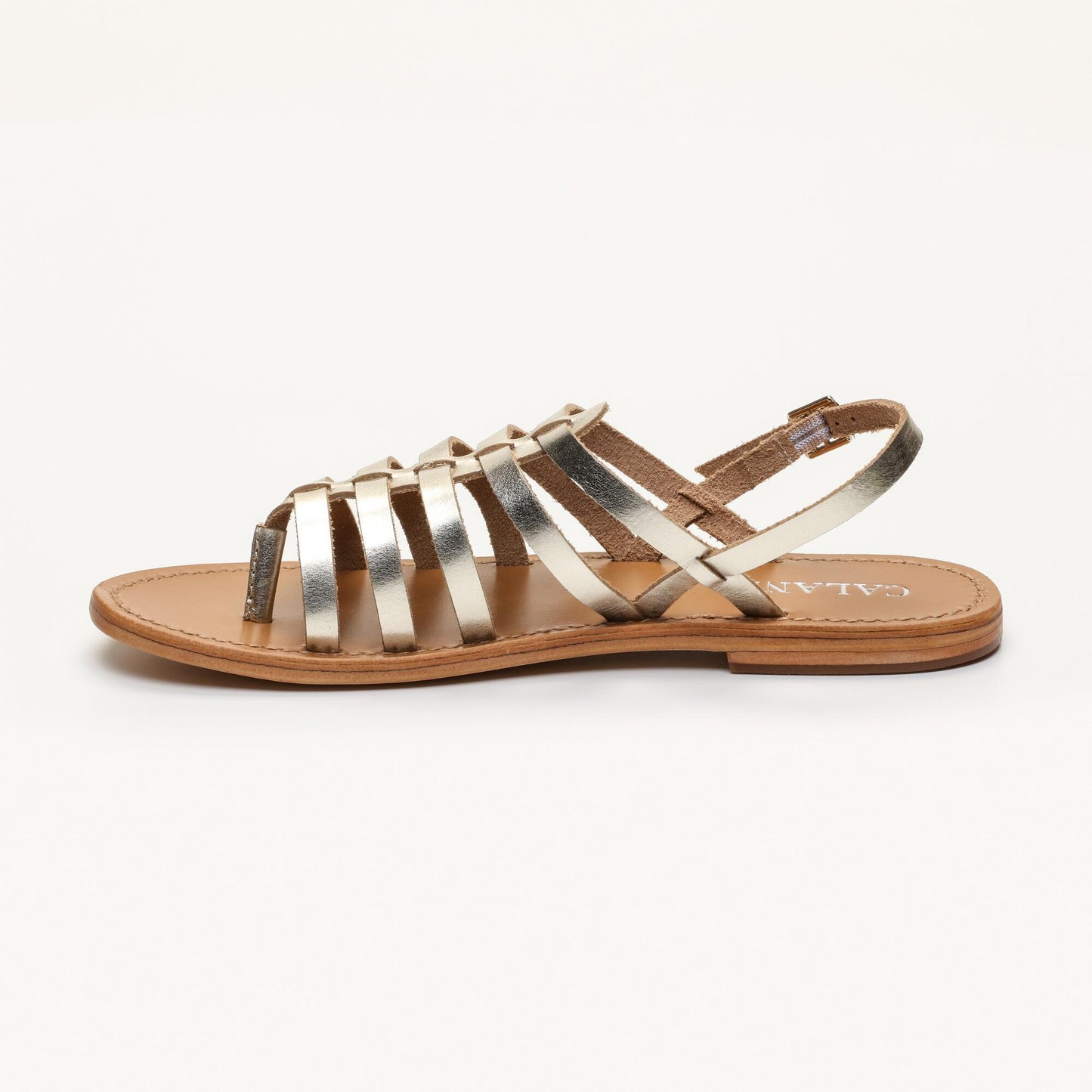MAITEN sandales en cuir gold