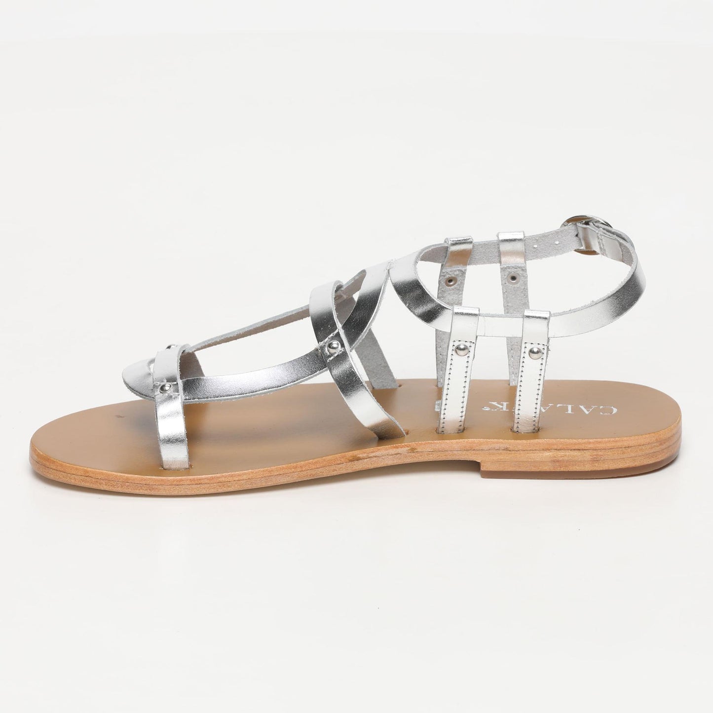 MARINO sandales en cuir silver