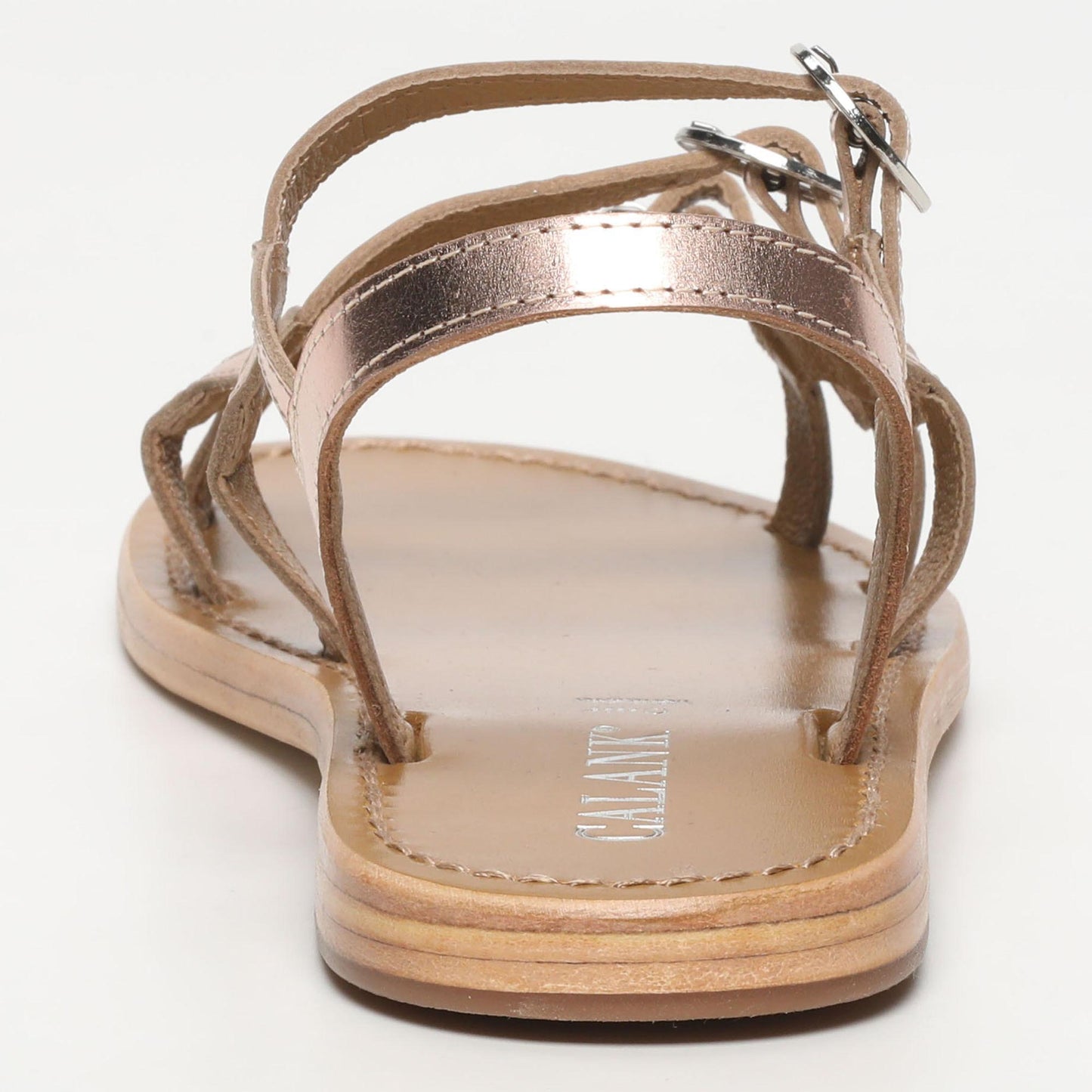 MASSA sandales en cuir rosegold