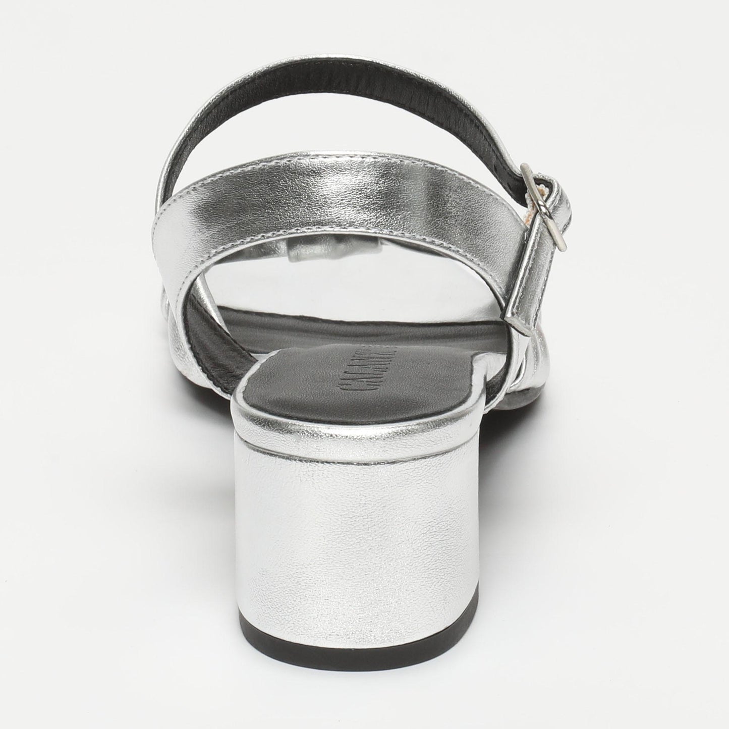 MEIKA sandales en cuir silver