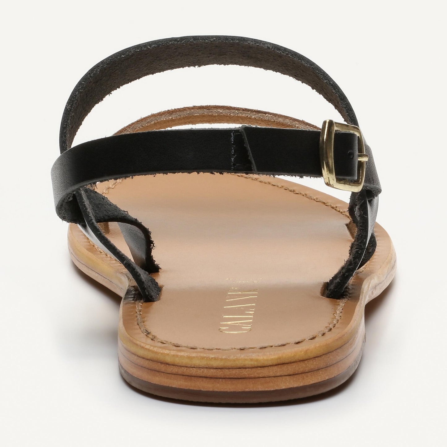 MILAGROSA sandales en cuir black gold