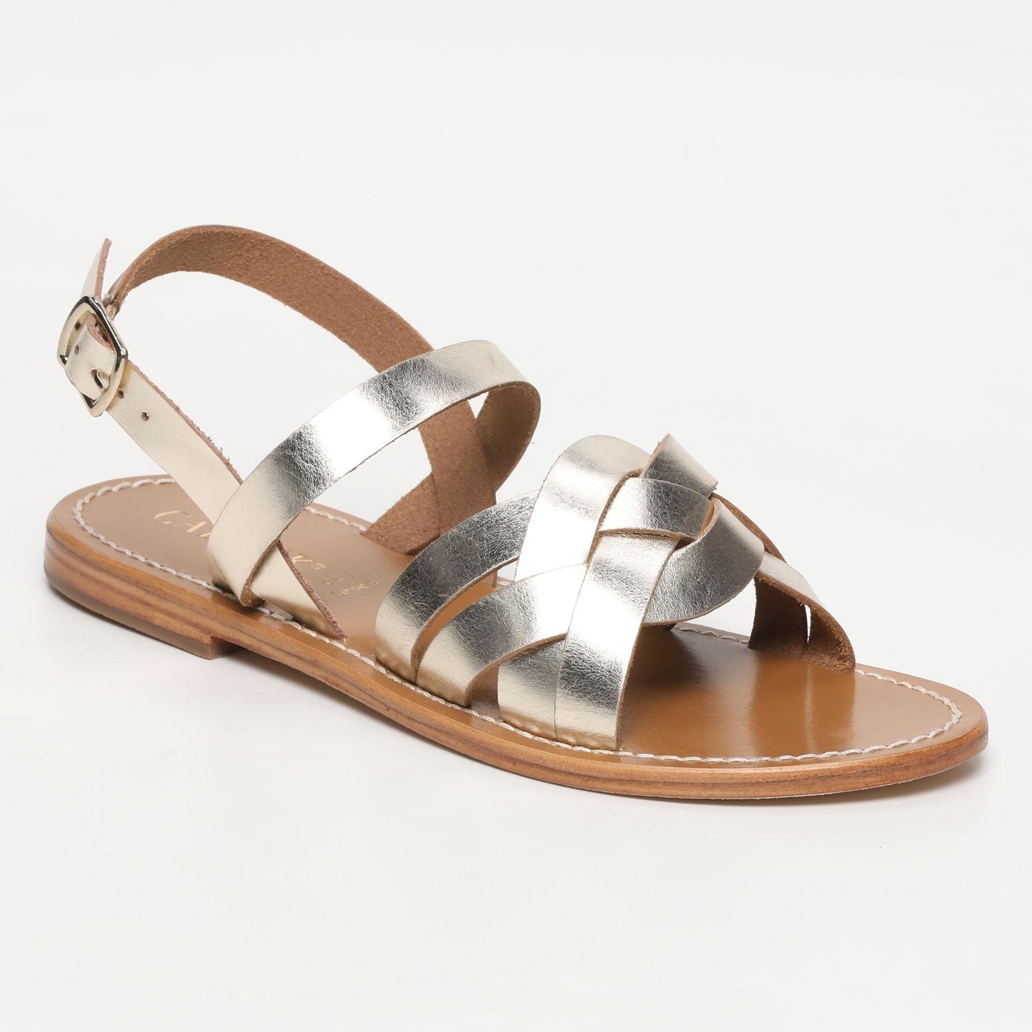 MOLINARI sandales en cuir gold