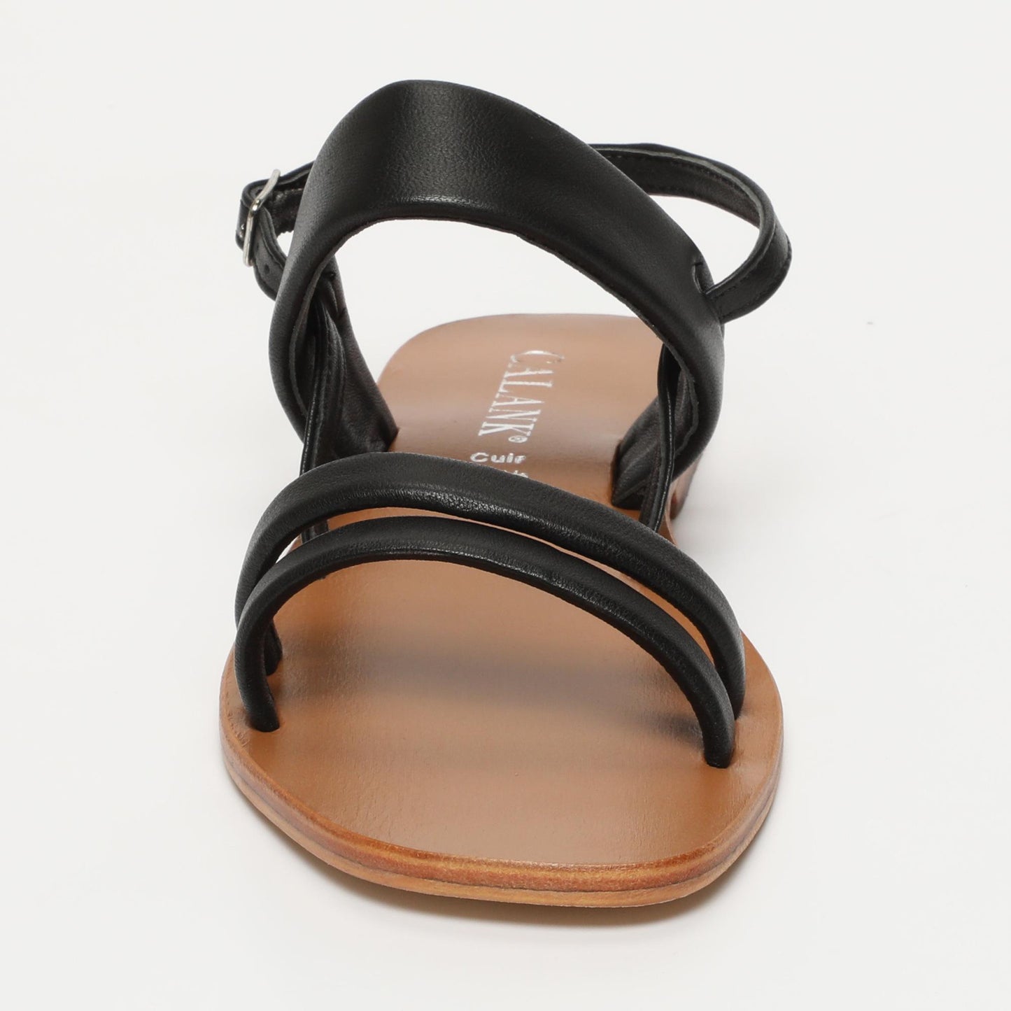 Made sandales en cuir black
