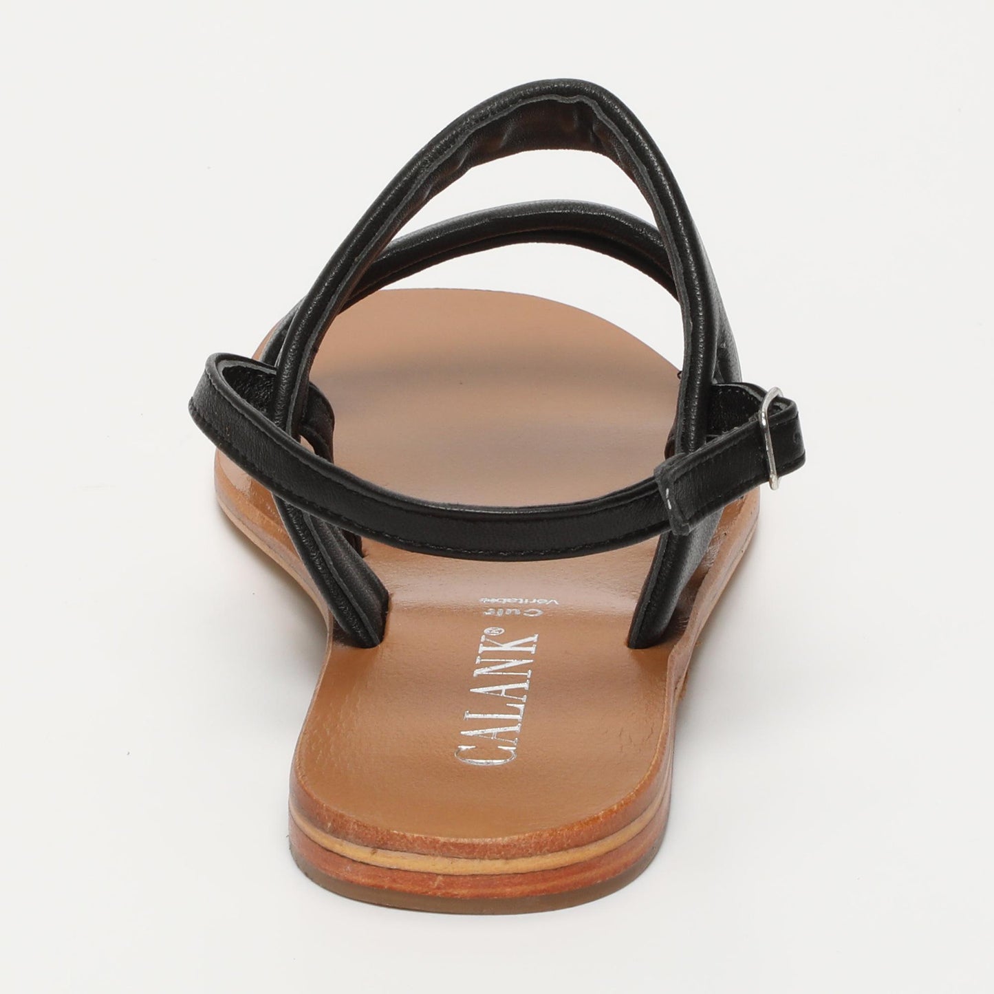 Made sandales en cuir black