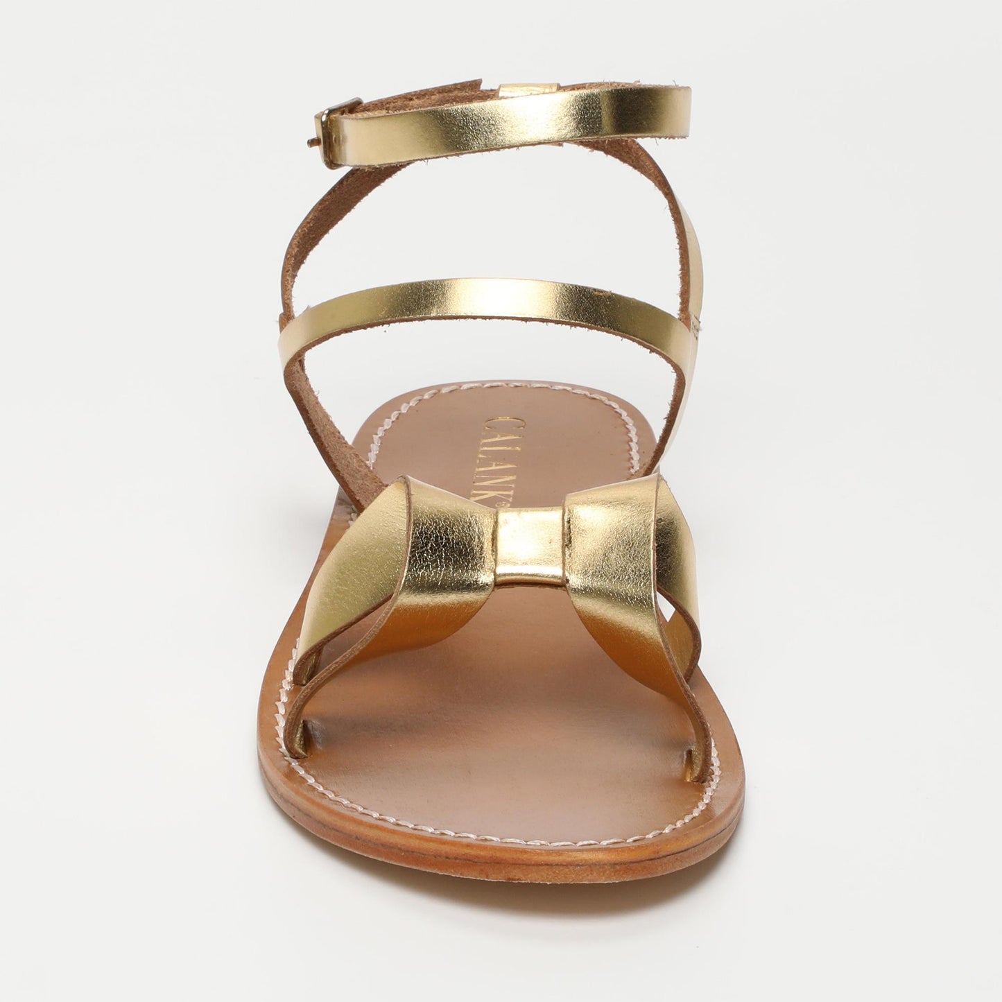 Madeline sandales en cuir dark gold