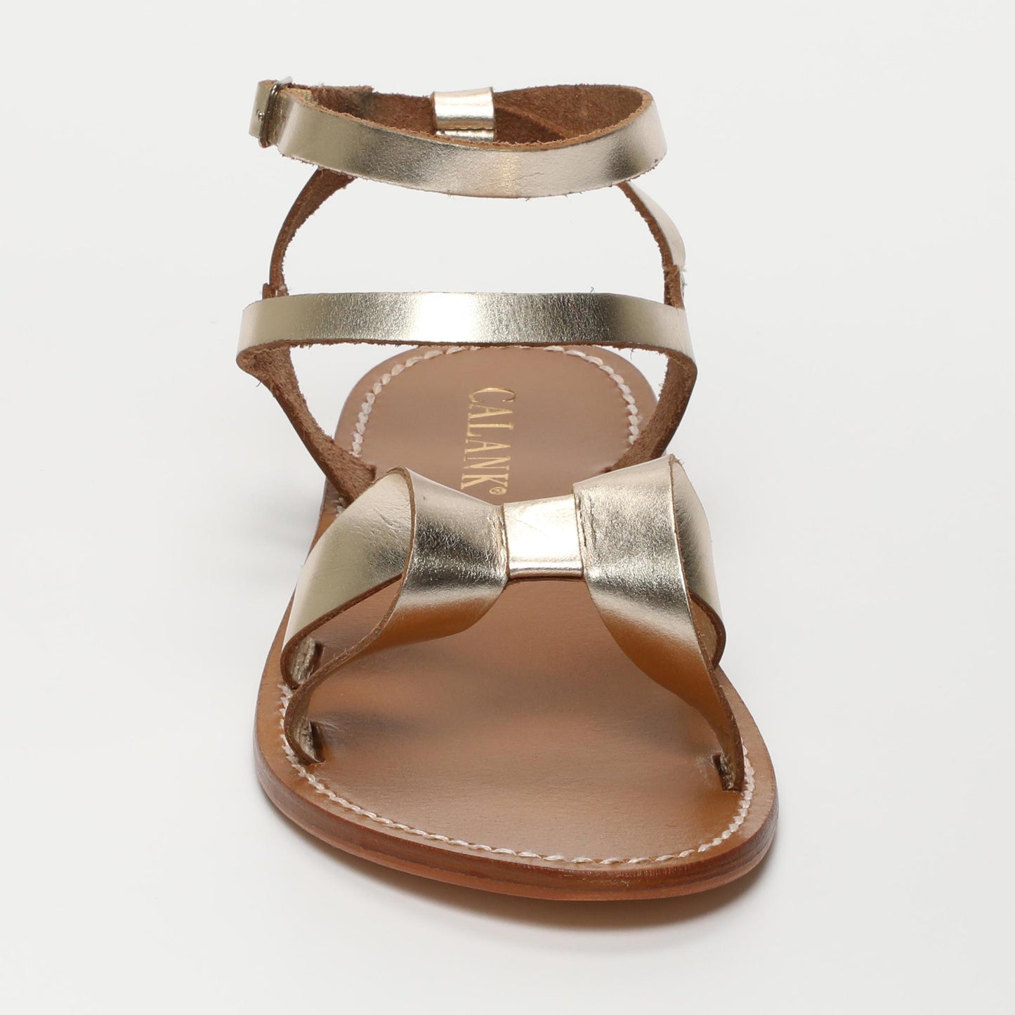 Madeline sandales en cuir gold