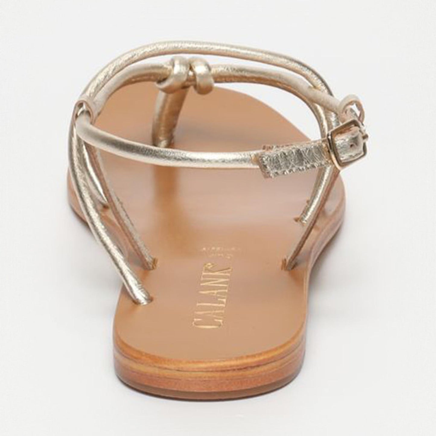 NAHAL sandales en cuir gold