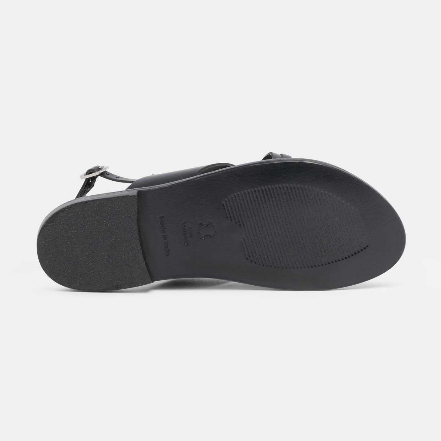 NYMA sandales en cuir black