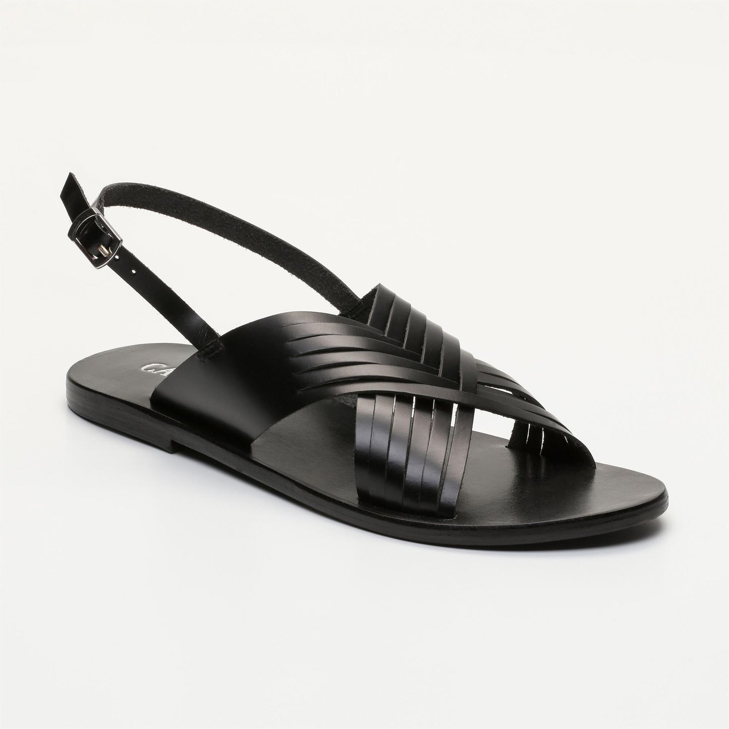 NYMA sandales en cuir black