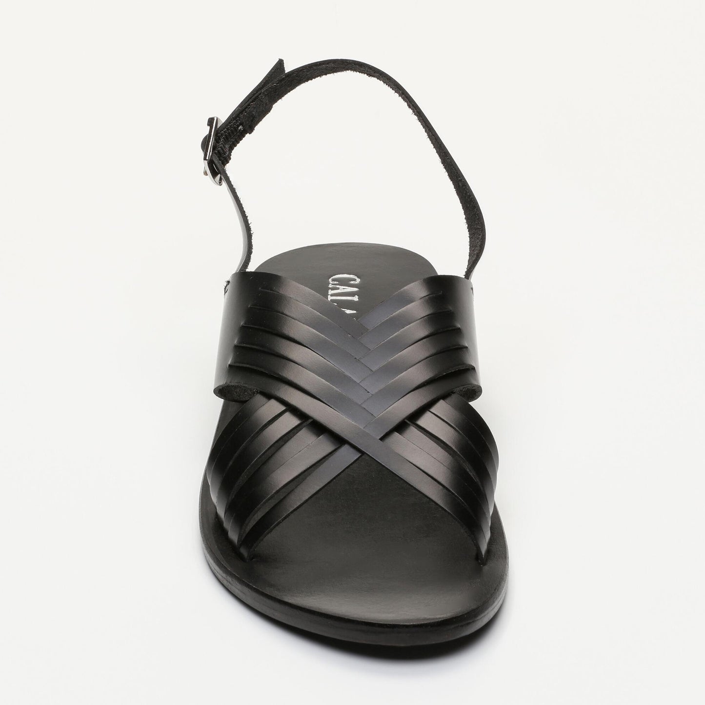 NYMA sandales en cuir black