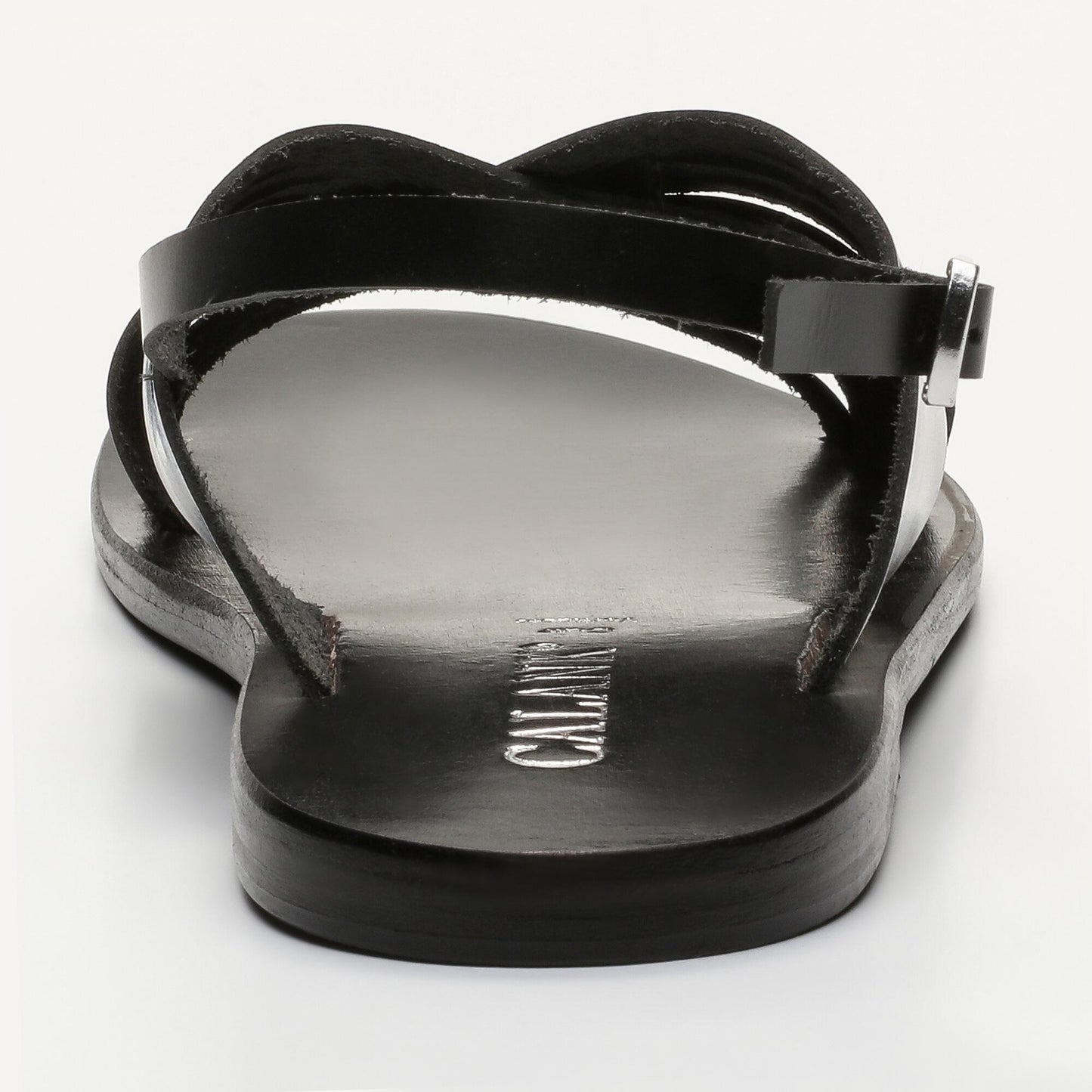 NYMA sandales en cuir black