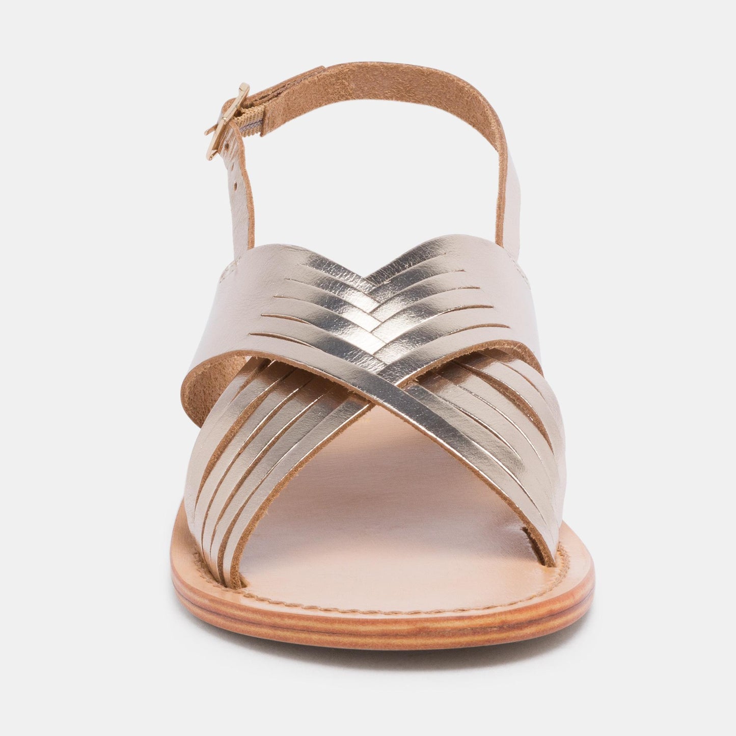 NYMA sandales en cuir gold